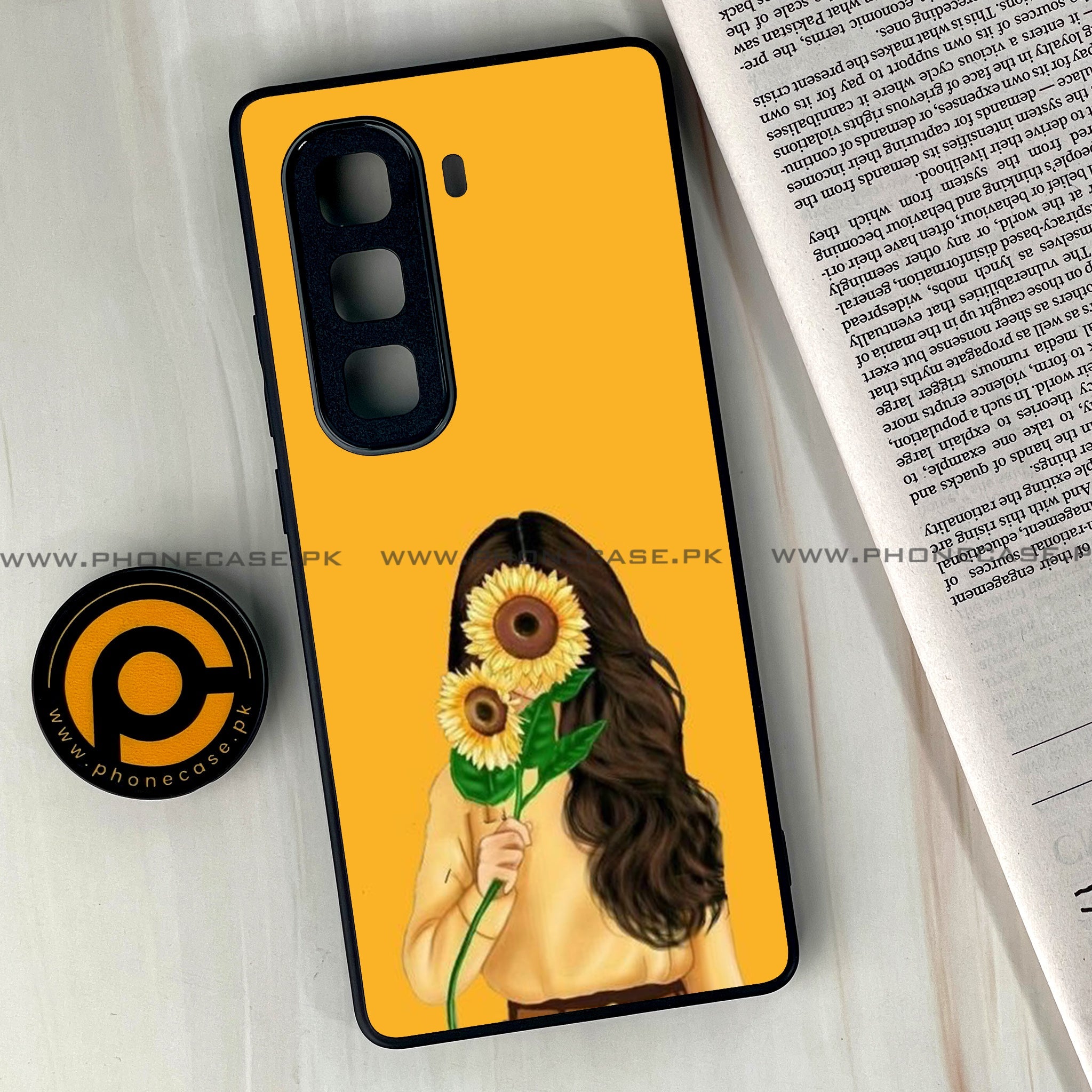 Infinix Hot 60 Pro Plus - Anime Girls Series - Premium Metal Printed soft Bumper shock Proof Case