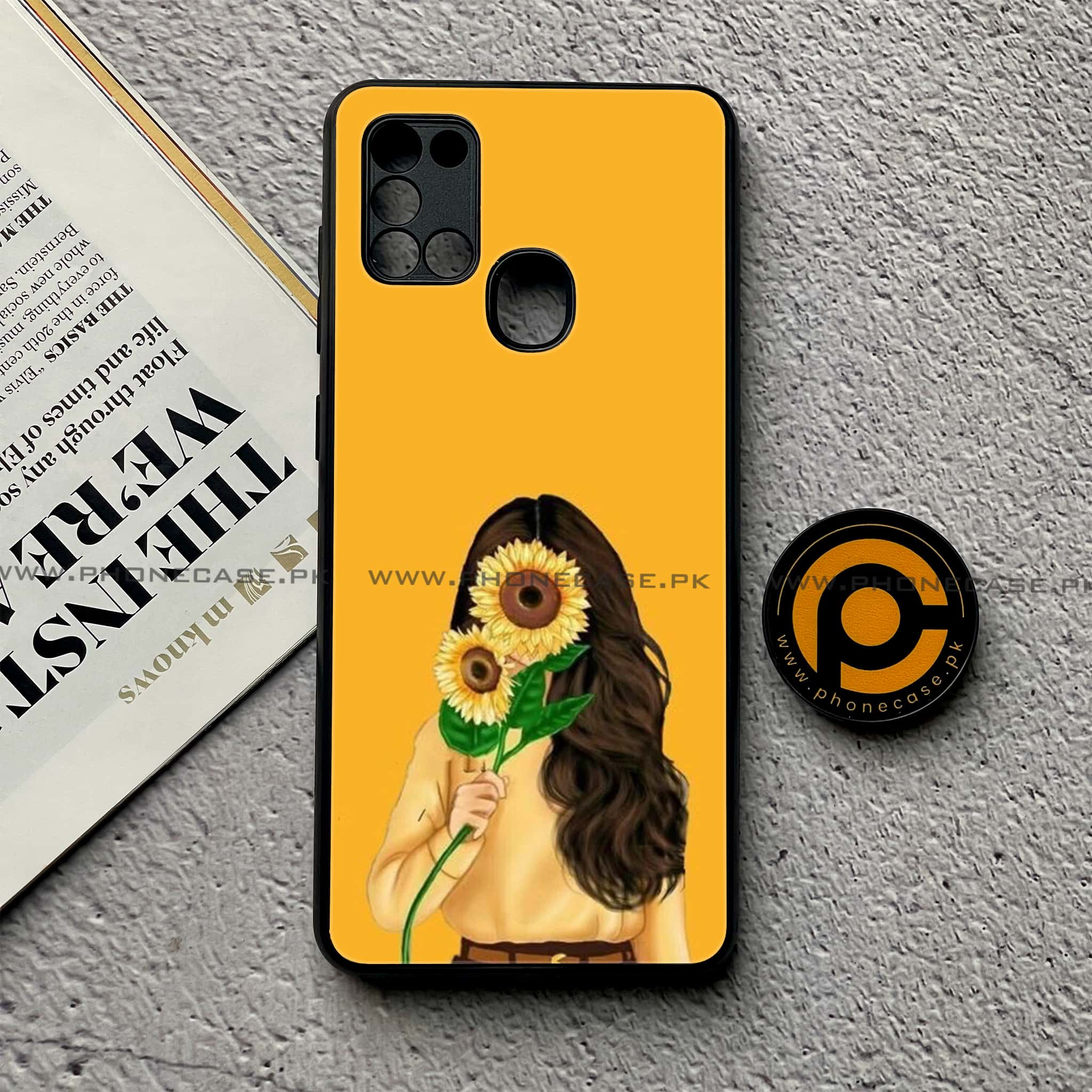 Samsung Galaxy A21s - Anime Girls Series - Premium Printed Glass soft Bumper shock Proof Case