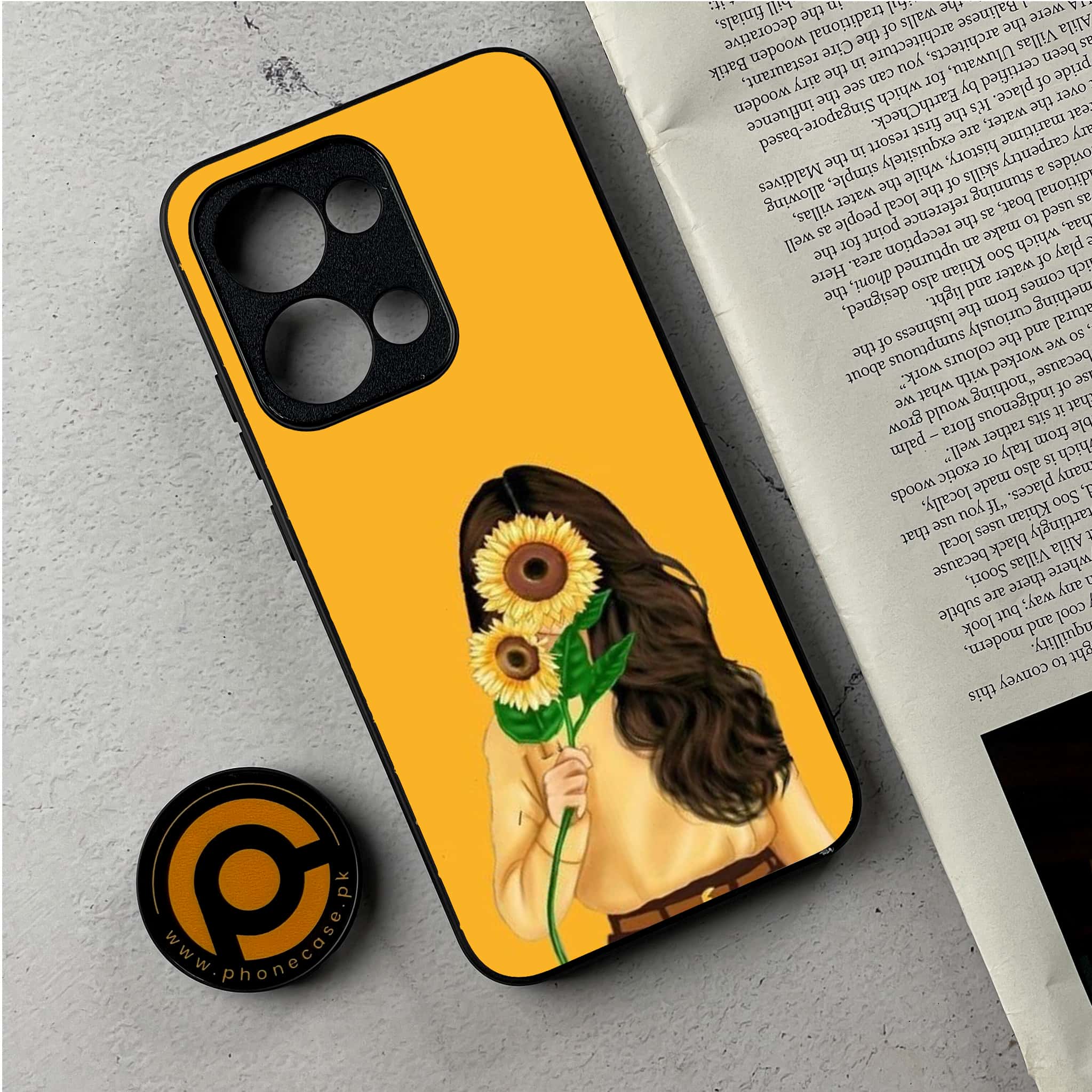 Oppo Reno 13 - Anime Girls Series - Premium Metal Printed Soft Bumper Shockproof Case