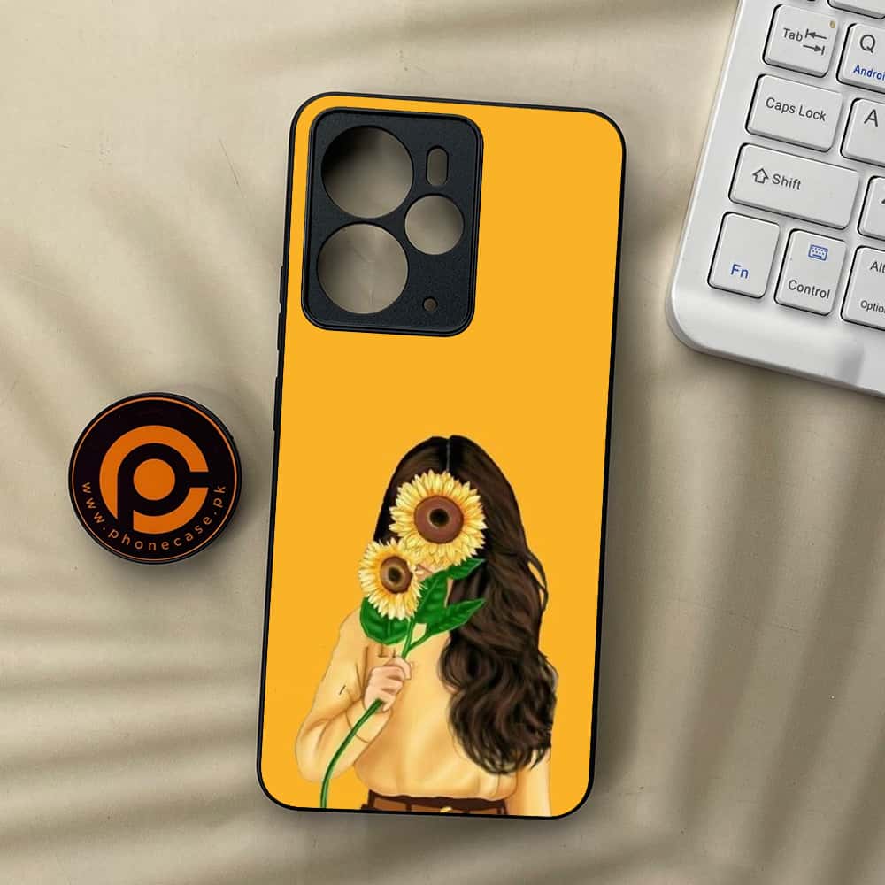 Realme 14 5G - Anime Girls Series - Premium Metal Printed soft Bumper Shock Proof Case