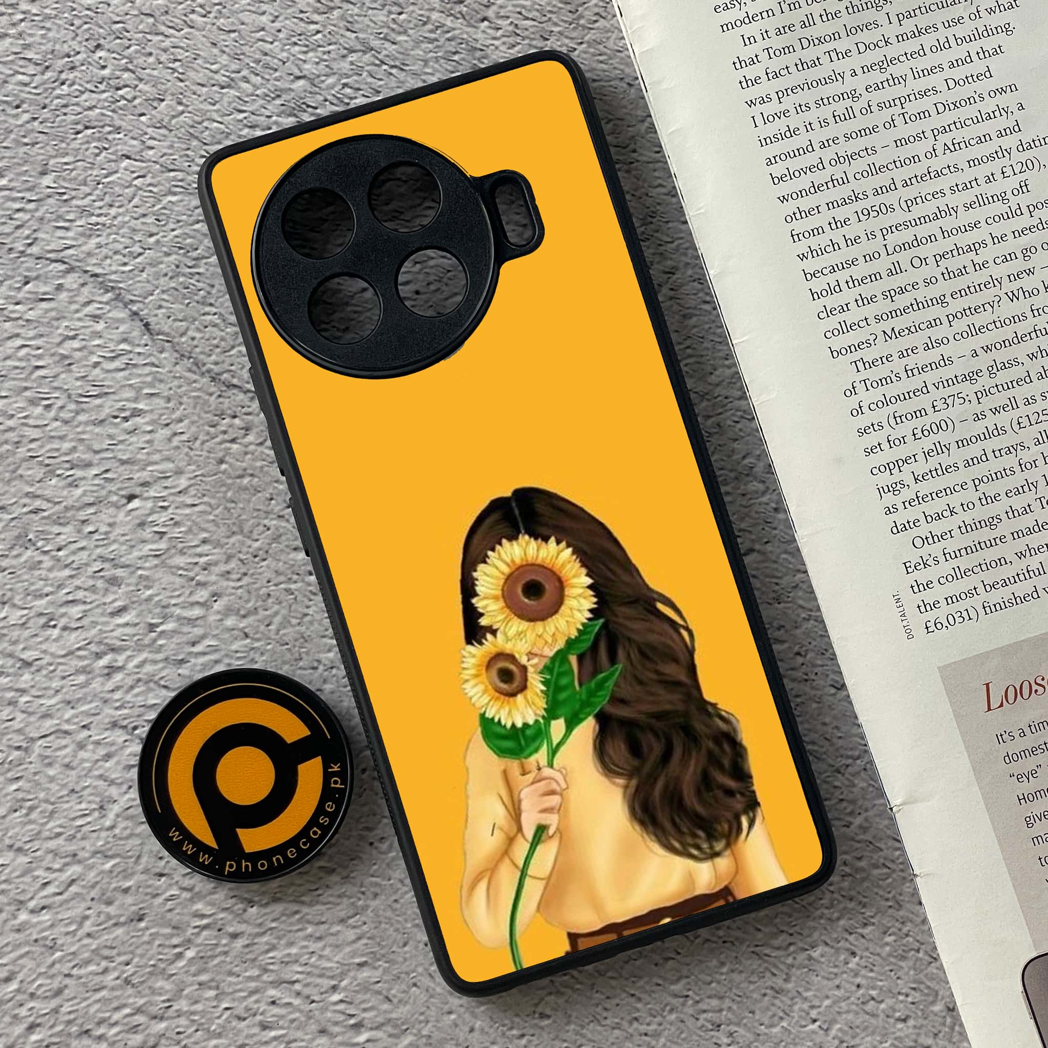 Tecno Spark 20 pro plus - Anime Girls Series - Premium Metal Printed soft Bumper shock Proof Case