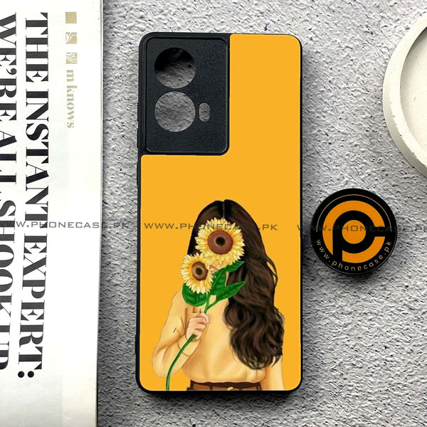 Moto G85 - Anime Girls Design 7- Premium Printed Glass soft Bumper shock Proof Case CS-47706