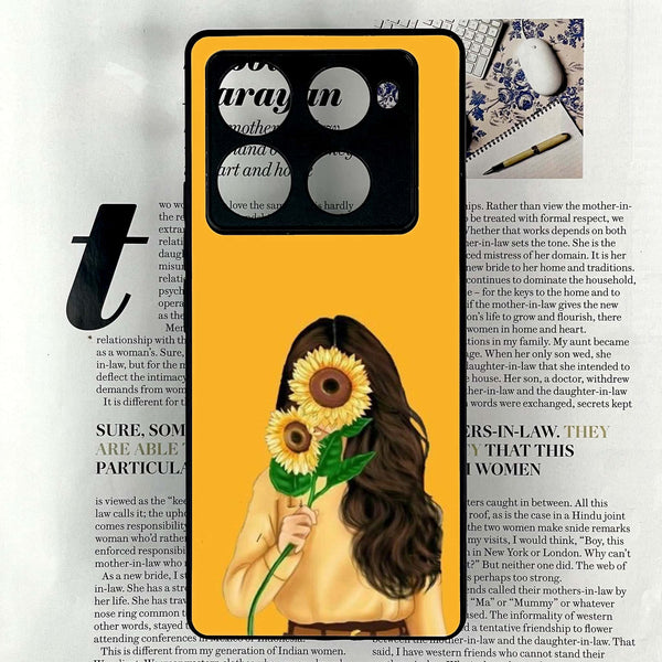 Infinix Note 40 Pro 4G - Anime Girls Design 7 - Premium Metal Printed soft Bumper shock Proof Case CS-43593