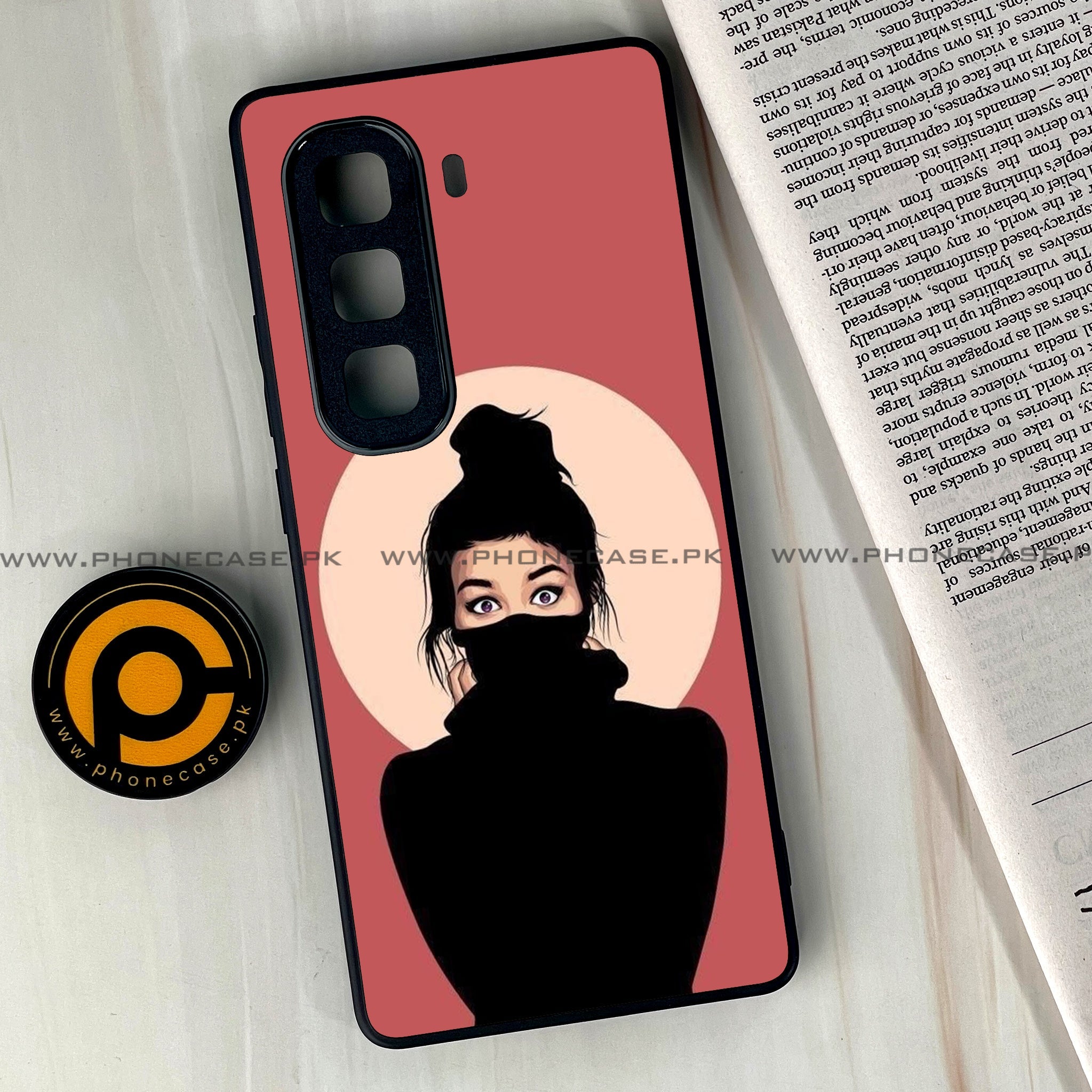 Infinix Hot 60 Pro Plus - Anime Girls Series - Premium Metal Printed soft Bumper shock Proof Case