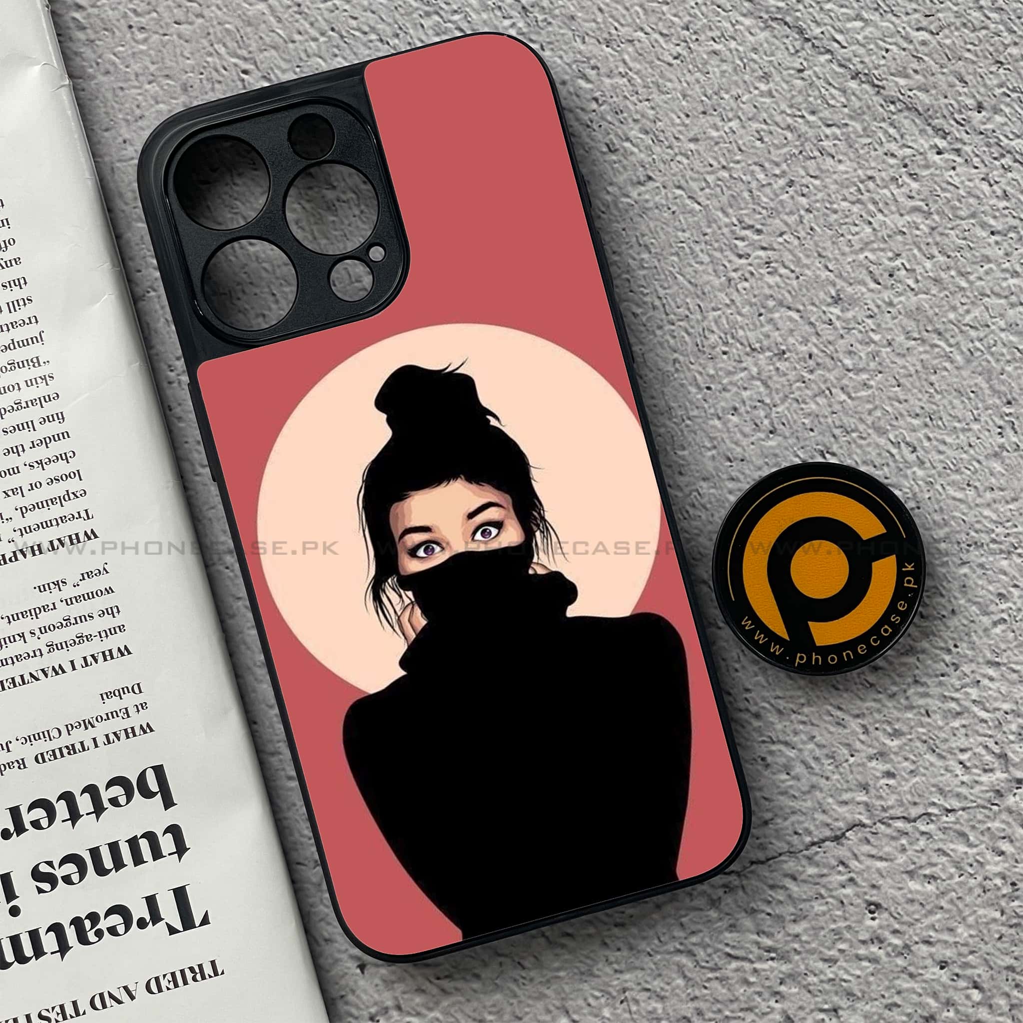 iPhone 15 Pro - Anime Girls Series - Premium Metal Printed soft Bumper shock Proof Case