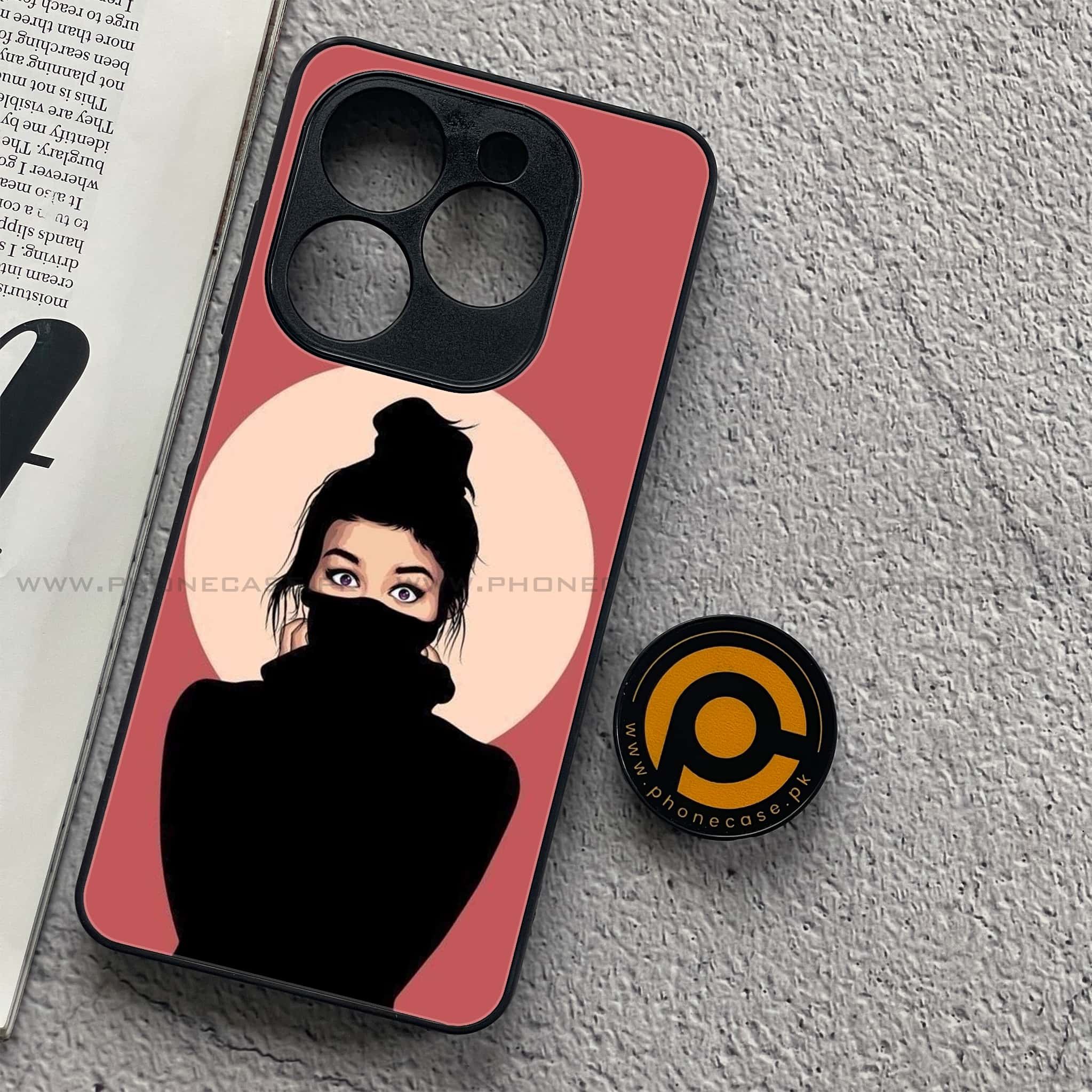 Infinix Smart 8 - Anime Girls Series - Premium Metal Printed soft Bumper shock Proof Case