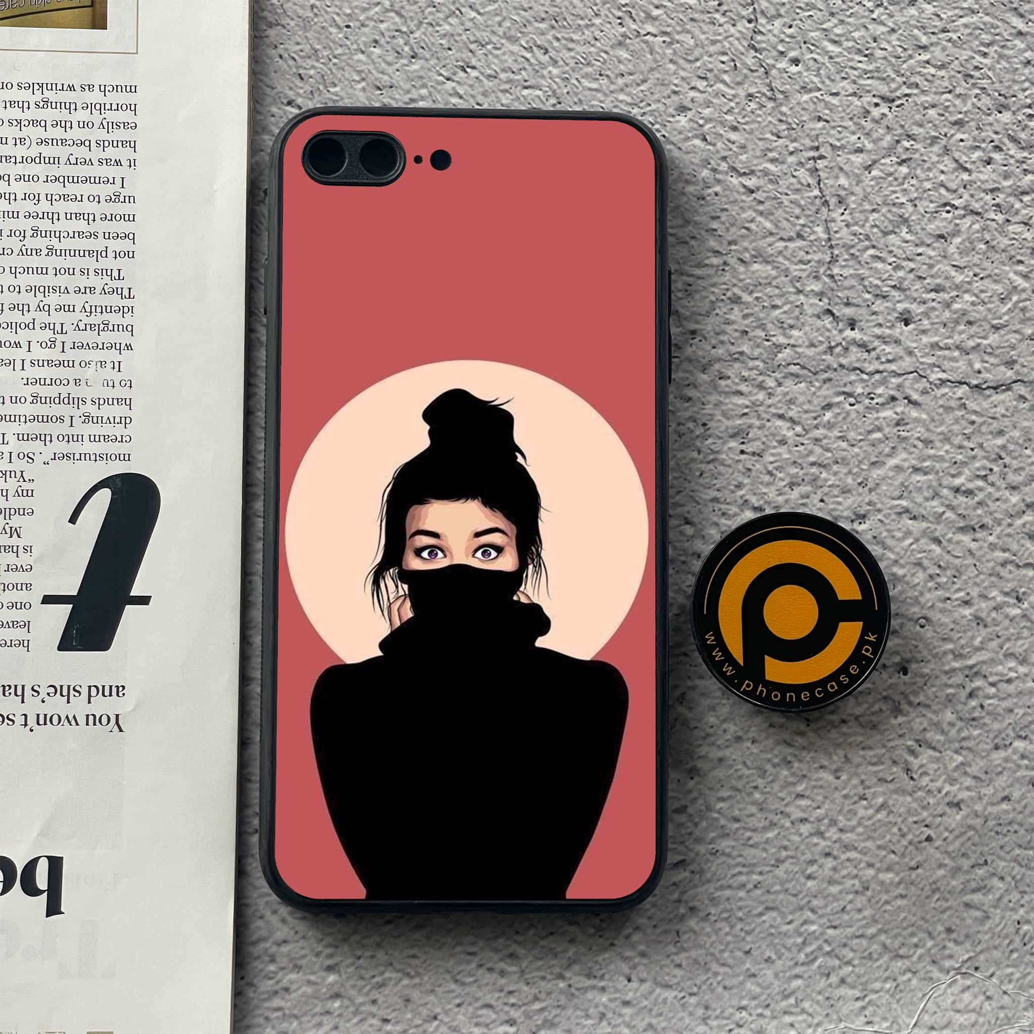 iPhone 7 Plus/ 8 Plus - Anime Girls Series - Premium Metal Printed soft Bumper shock Proof Case