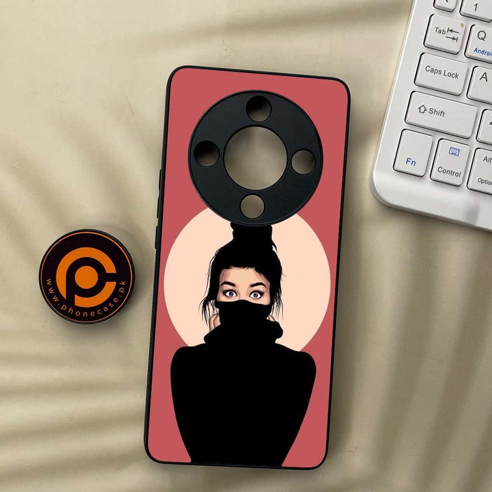 HONOR X9b 5G - Anime Girls Series - Premium Metal  Printed soft Bumper shock Proof Case