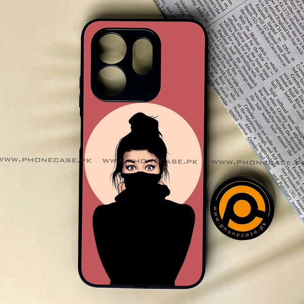 Infinix Hot 50i - Anime Girls Design 8- Premium Metal Printed soft Bumper shock Proof Case CS-49194
