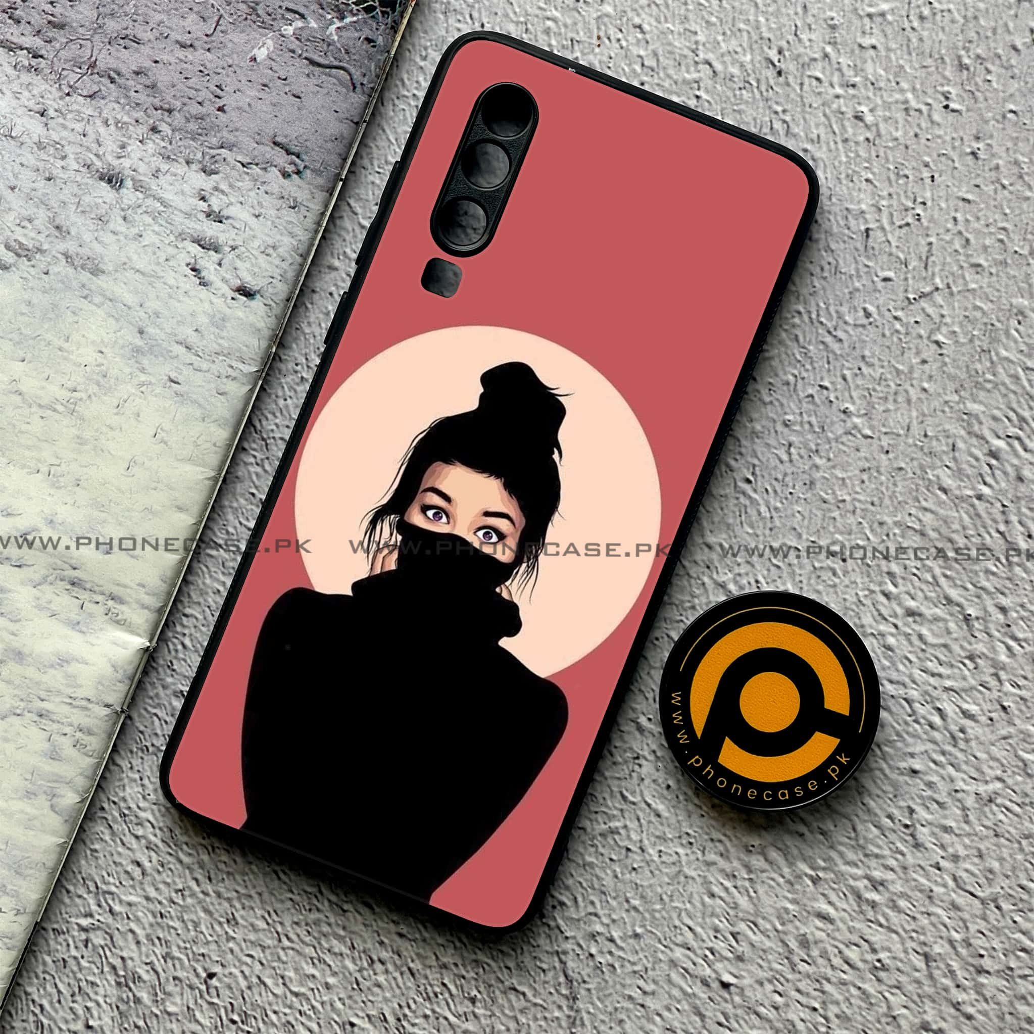 Huawei P30 - Anime Girls Series - Premium Printed Glass soft Bumper shock Proof Case