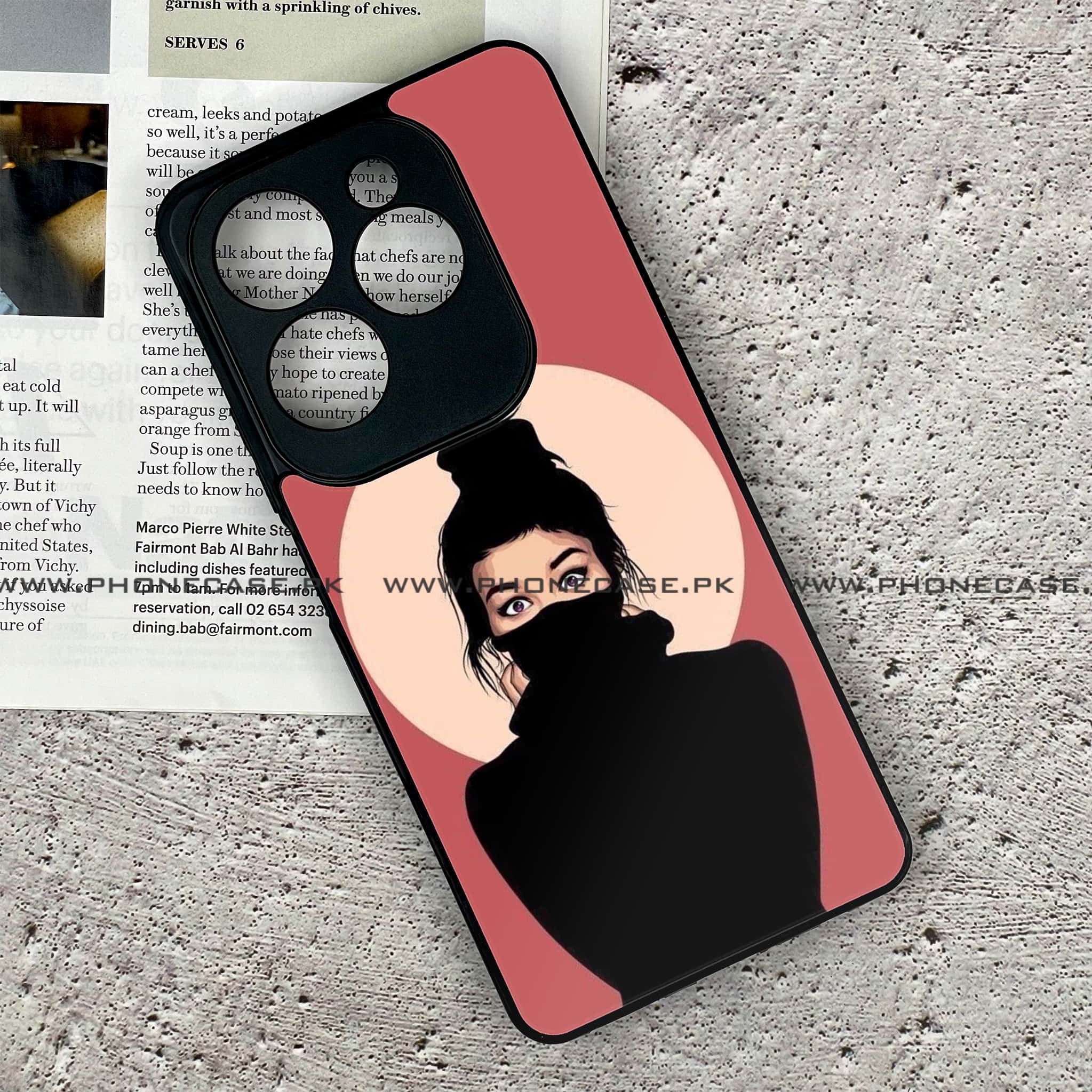 Tecno Spark 20 Pro - Anime Girls Series - Premium Printed Glass soft Bumper shock Proof Case