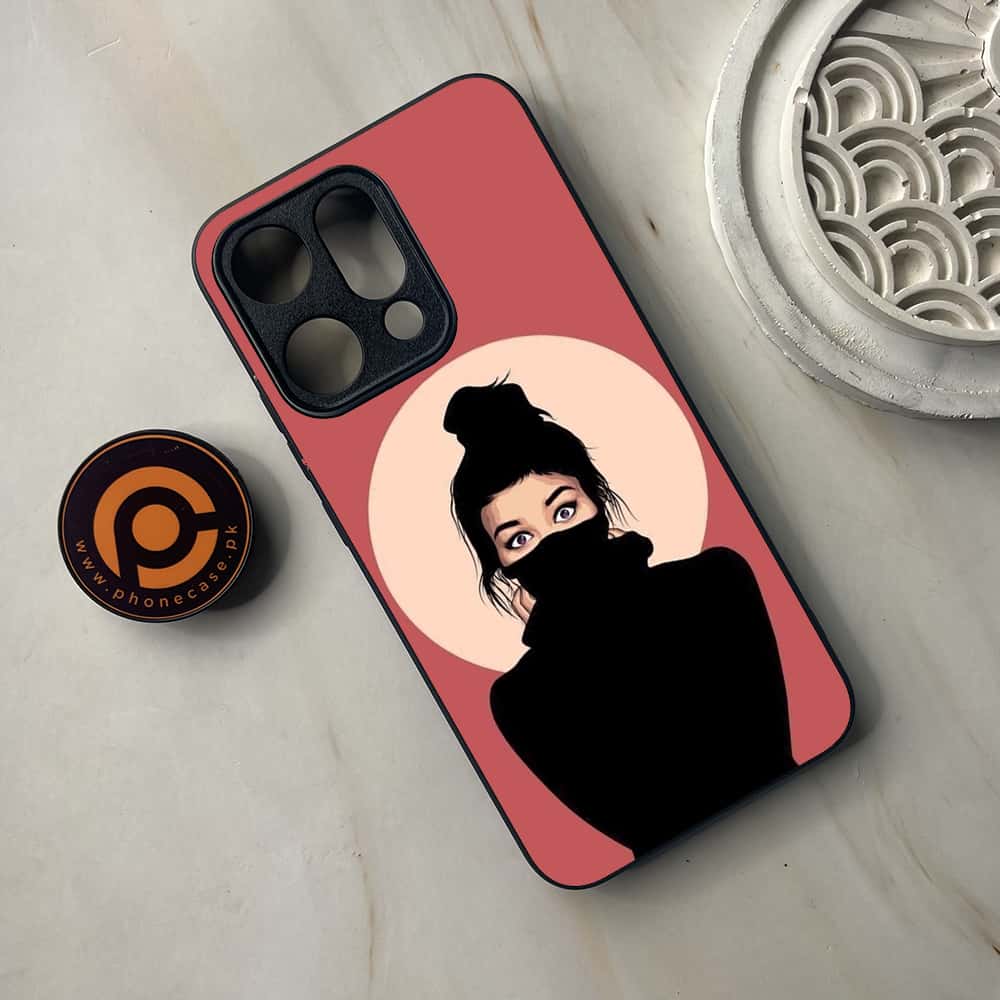 Oppo Reno 14 5G - Anime Girls Series - Premium Metal Printed soft Bumper shock Proof Case