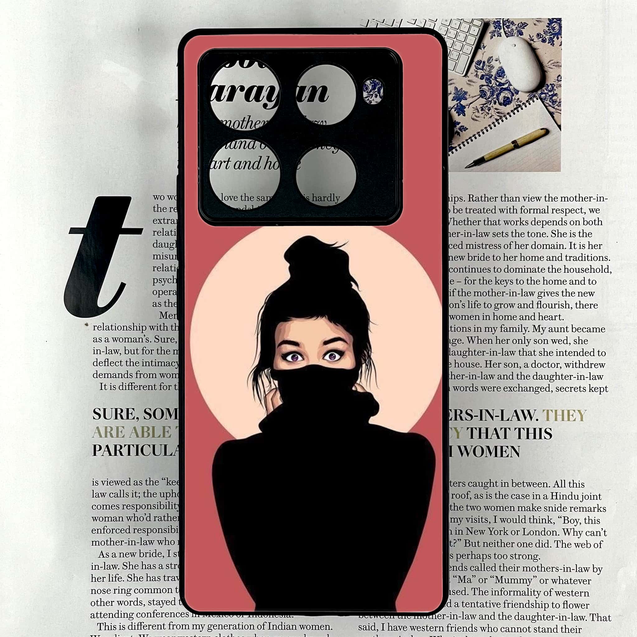 Infinix Note 40 Pro Plus - Anime Girls Series - Premium Metal Printed soft Bumper shock Proof Case