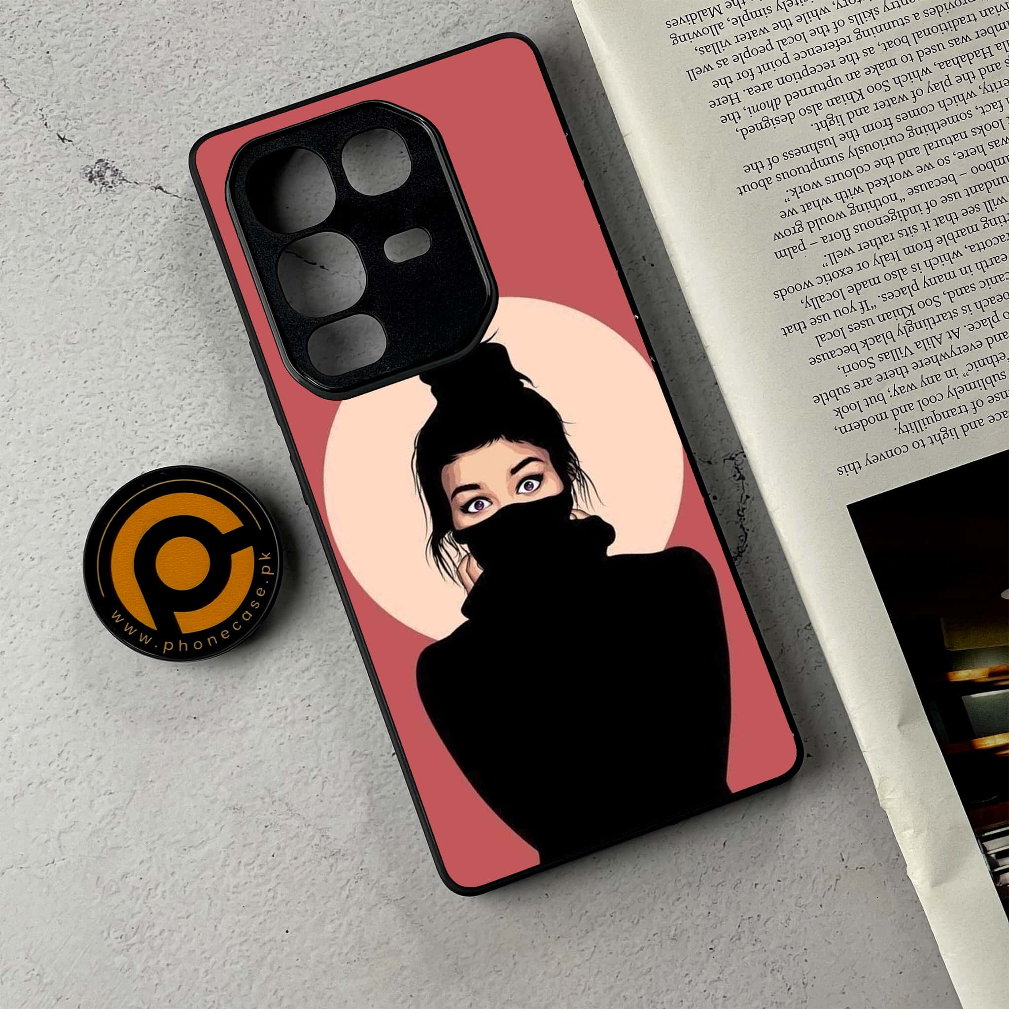 Infinix Note 50 Pro - Anime Girls Series - Premium Metal Printed Soft Bumper Shockproof Case