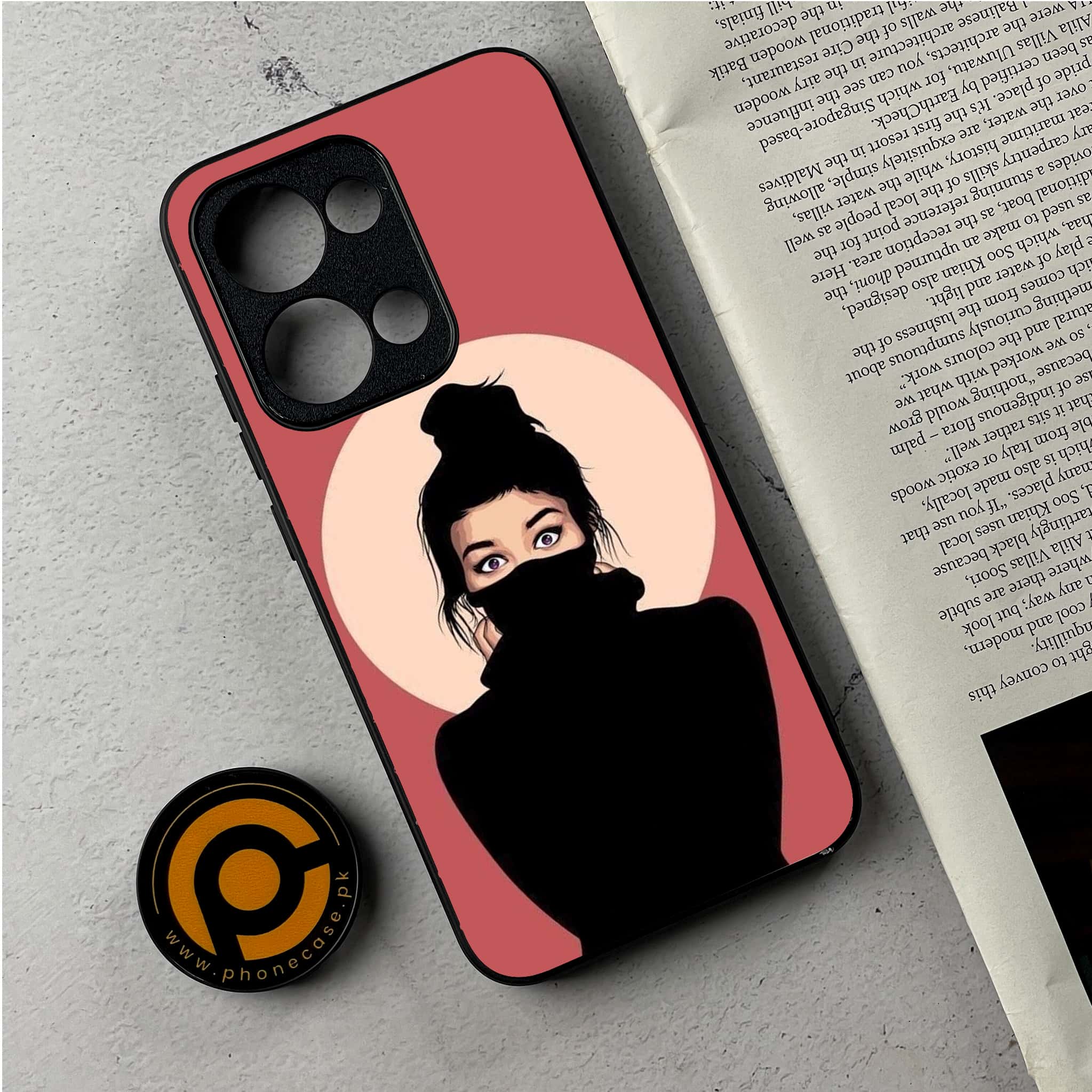 Oppo Reno 13 - Anime Girls Series - Premium Metal Printed Soft Bumper Shockproof Case