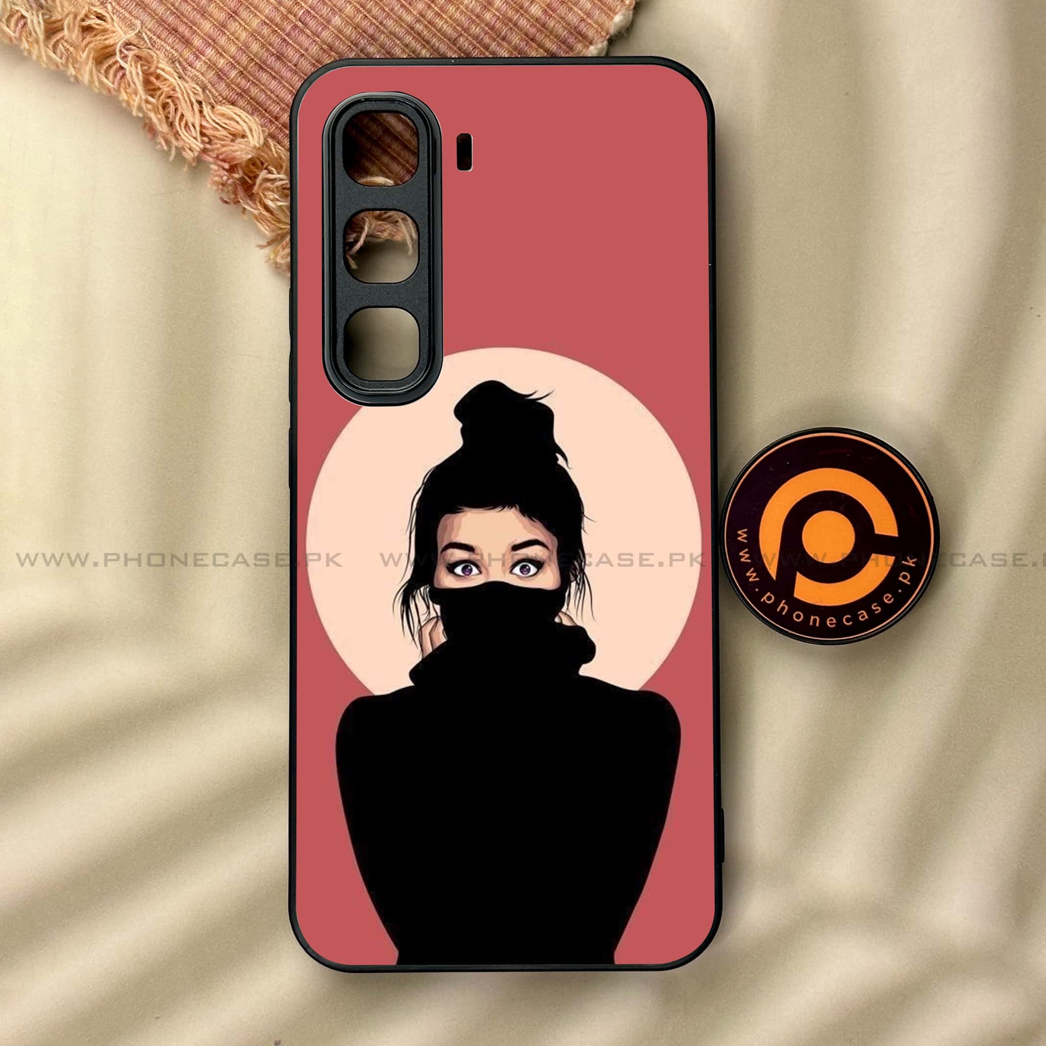 Infinix Hot 60 Pro - Anime Girls Series - Premium Metal Printed soft Bumper shock Proof Case