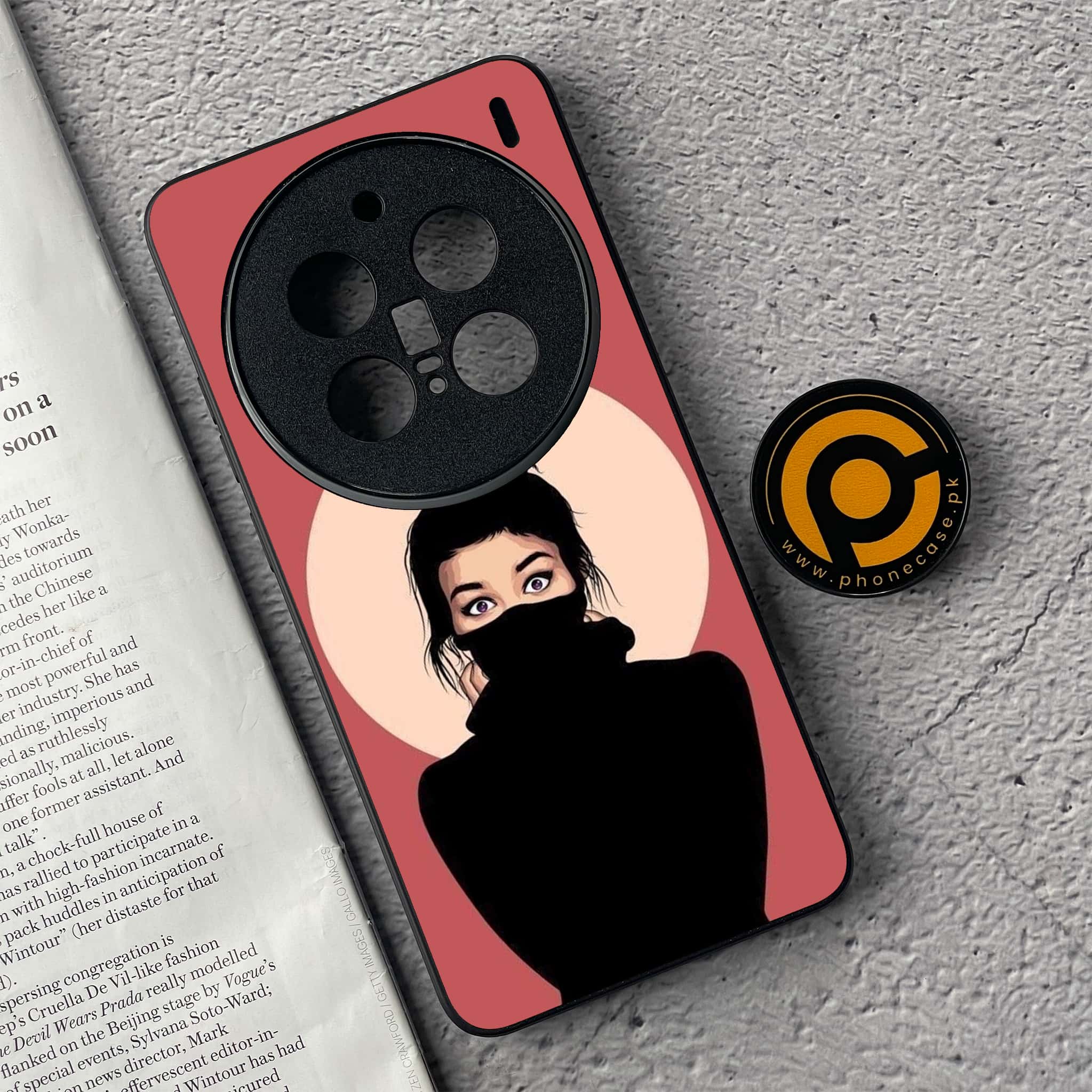 Vivo X200 Pro - Anime Girls Series - Premium Metal  Printed soft Bumper shock Proof Case