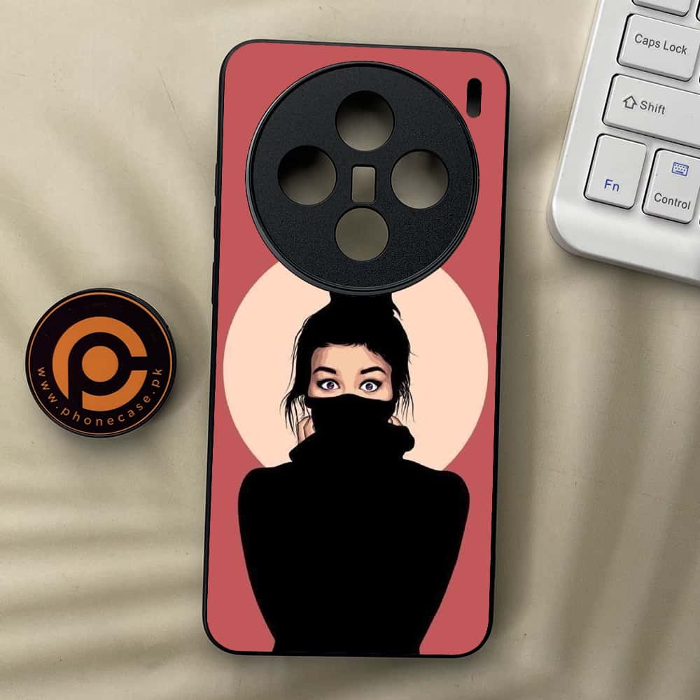 Vivo X200 - Anime Girls Series - Premium Metal  Printed soft Bumper shock Proof Case