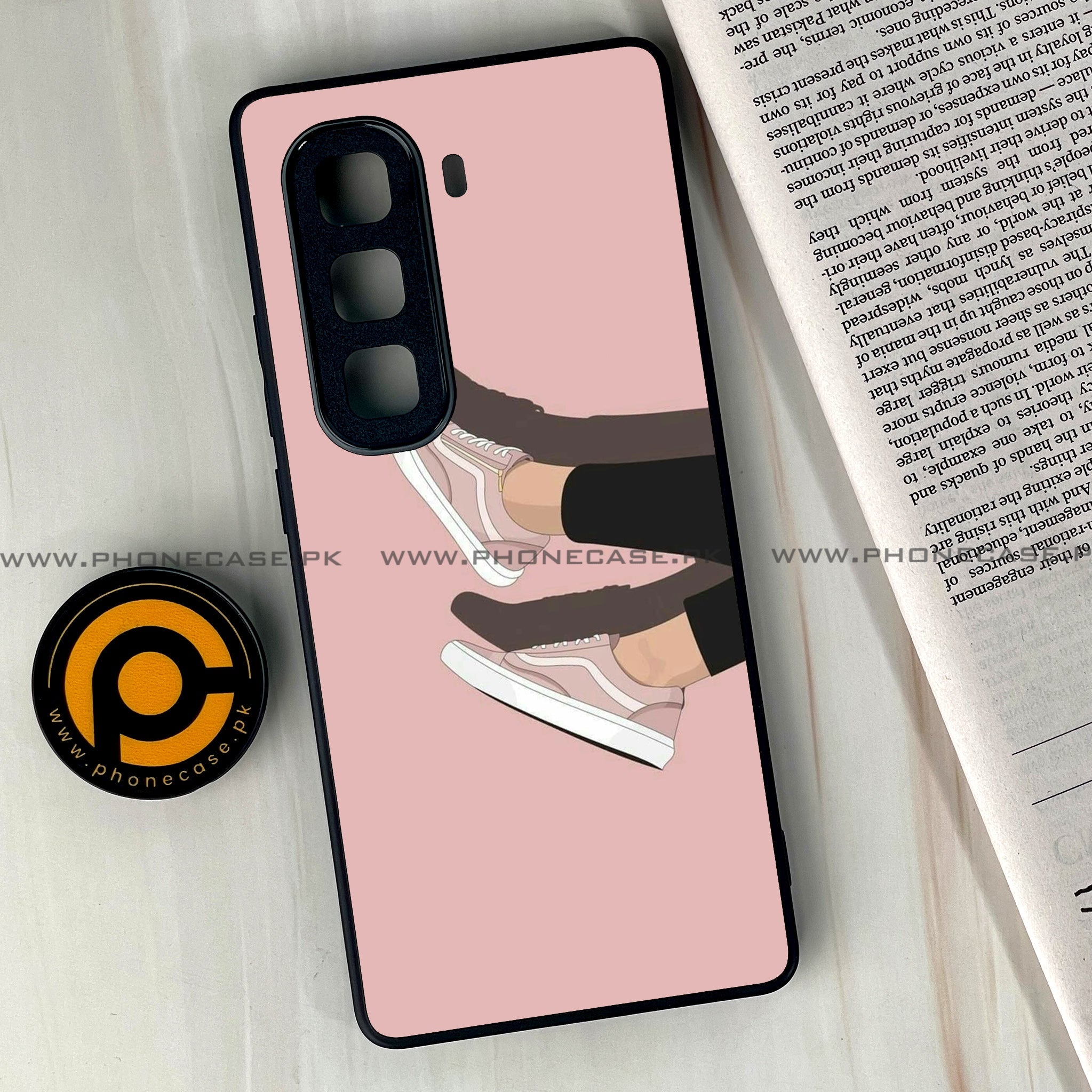 Infinix Hot 60 Pro Plus - Anime Girls Series - Premium Metal Printed soft Bumper shock Proof Case