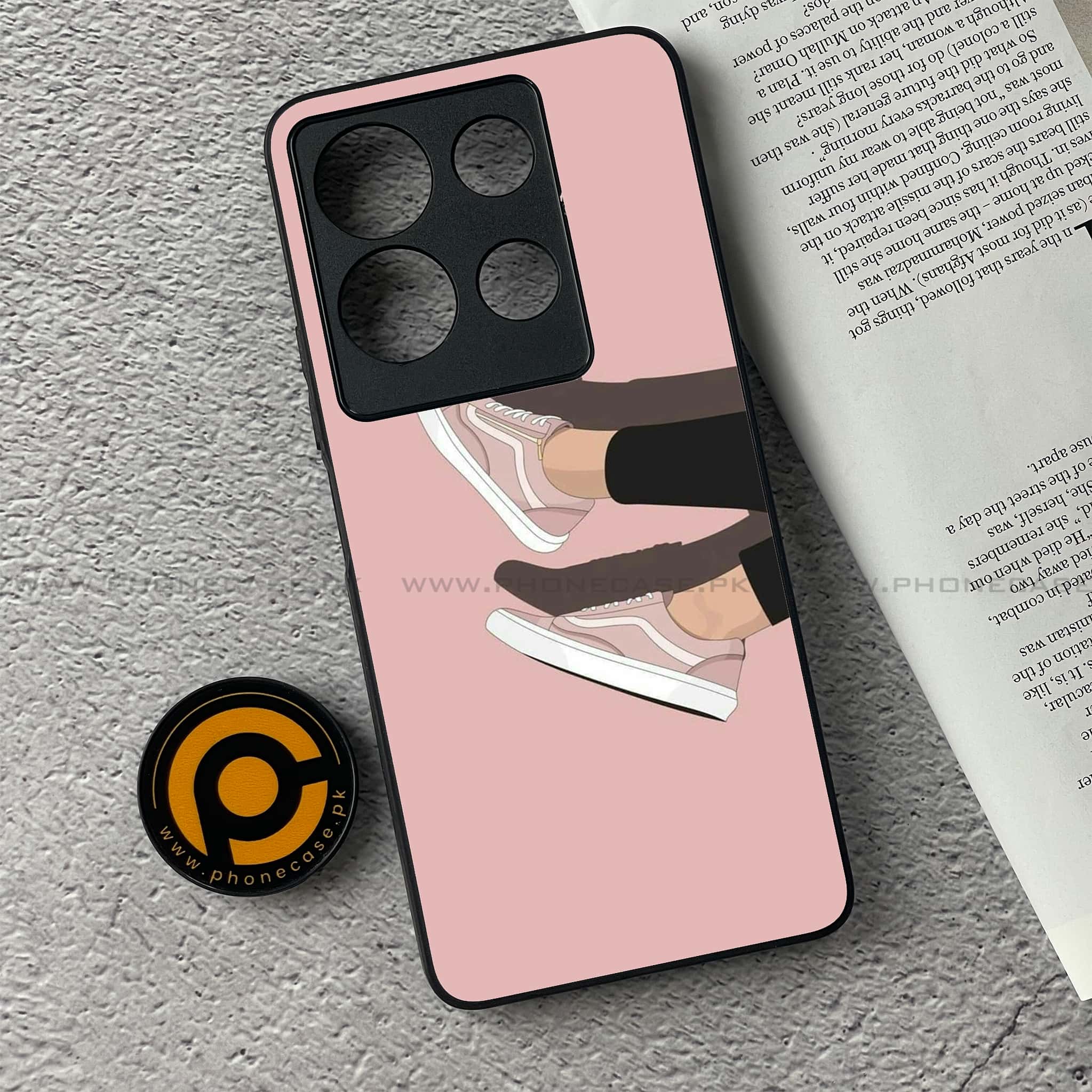 Infinix Note 30 - Anime Girls Series - Premium Printed Glass soft Bumper shock Proof Case