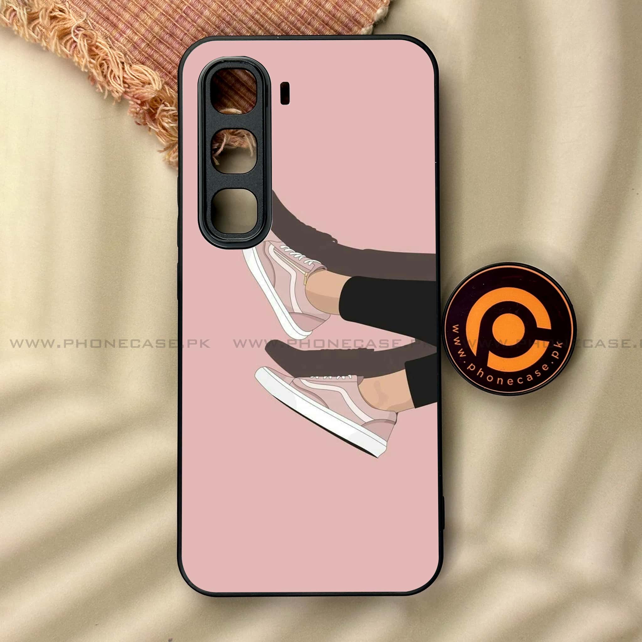 Infinix Hot 60 Pro - Anime Girls Series - Premium Metal Printed soft Bumper shock Proof Case
