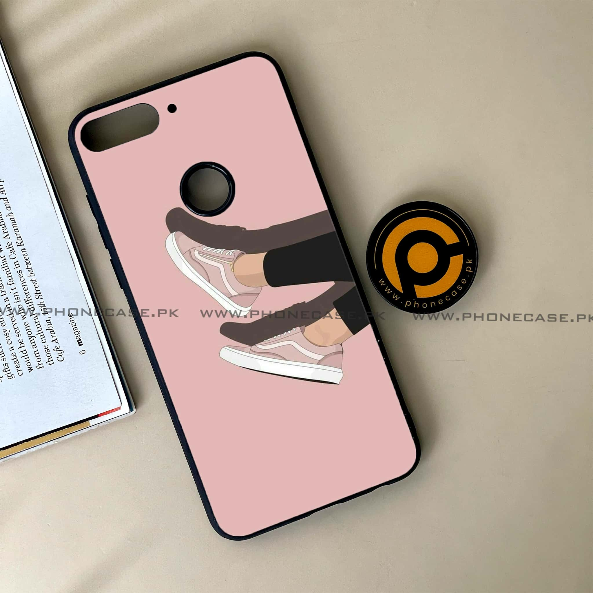 Huawei Y7 Prime (2018) - Anime Girls Series - Premium Printed Glass soft Bumper shock Proof Case