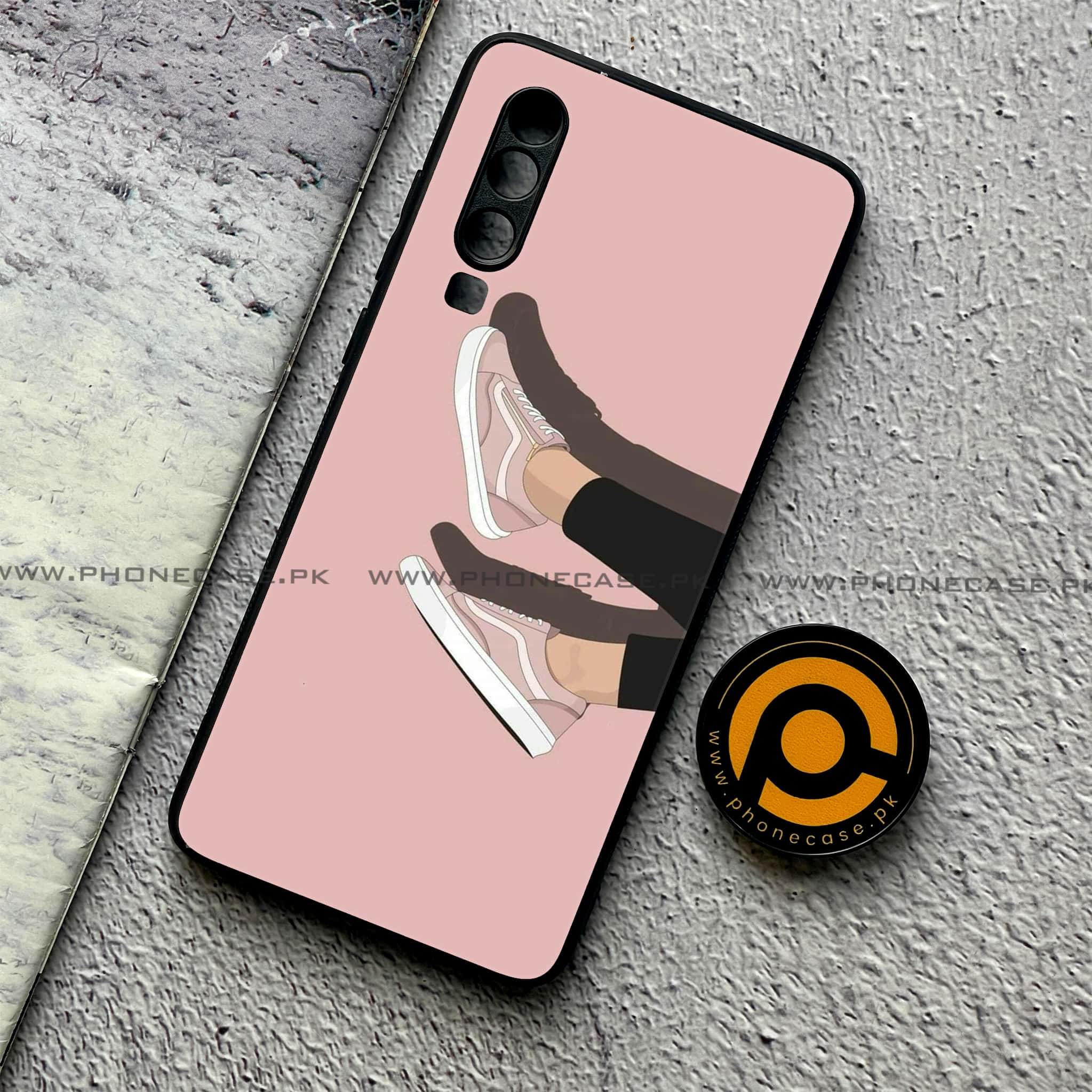 Huawei P30 - Anime Girls Series - Premium Printed Glass soft Bumper shock Proof Case