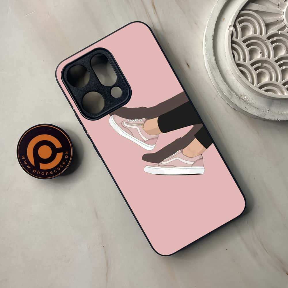 Oppo Reno 14 5G - Anime Girls Series - Premium Metal Printed soft Bumper shock Proof Case