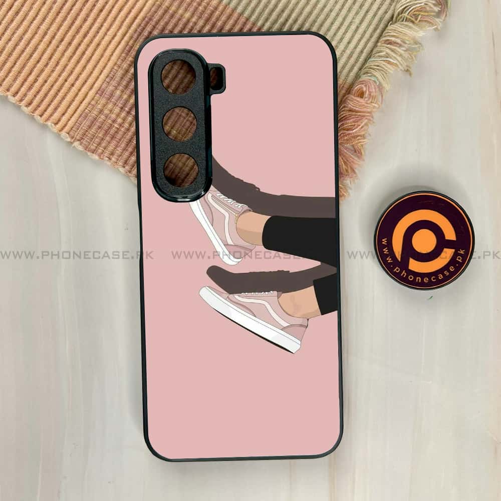 Infinix Hot 60i - Anime Girls Series - Premium Metal Printed soft Bumper shock Proof Case