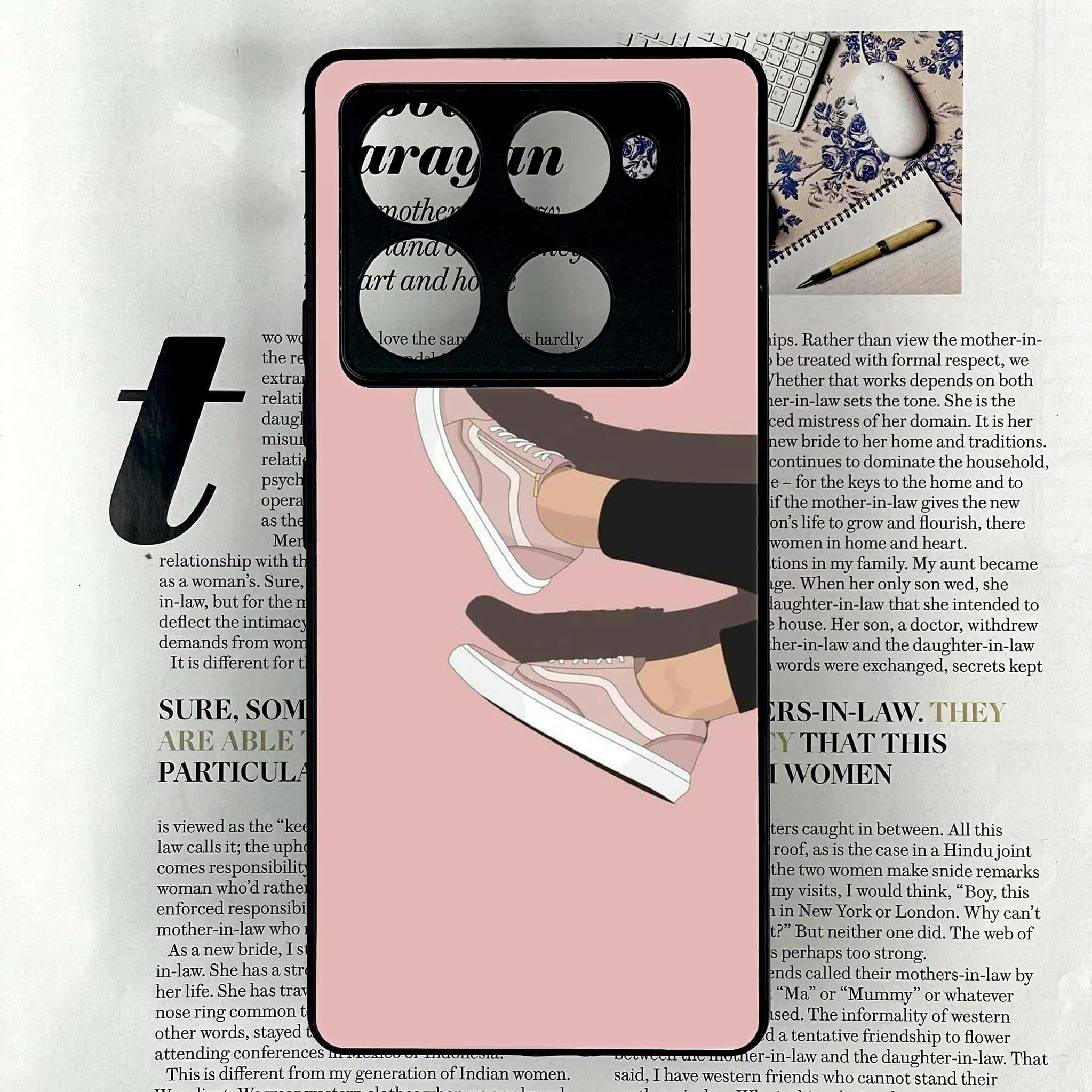 Infinix Note 40 Pro Plus - Anime Girls Series - Premium Metal Printed soft Bumper shock Proof Case