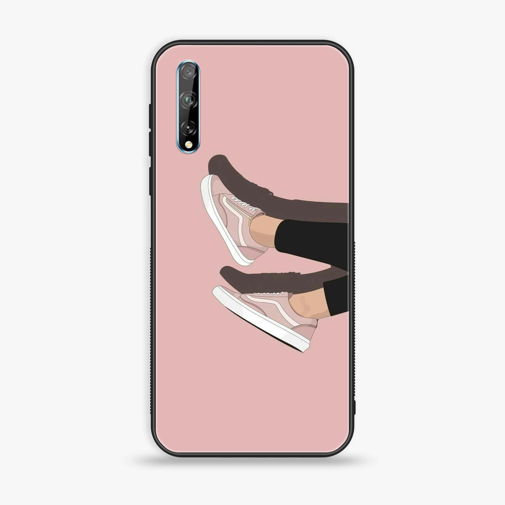 Huawei Y8p - Anime Girls Series - Premium Printed Glass soft Bumper shock Proof Case