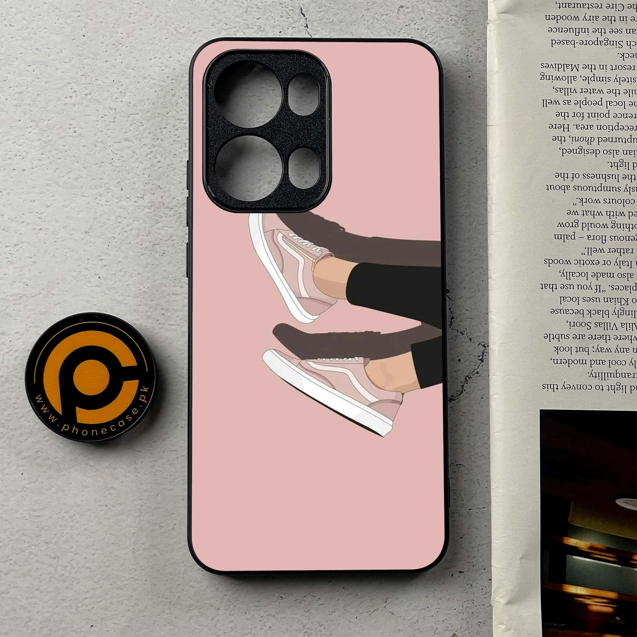 Oppo Reno 13 Pro - Anime Girls Series - Premium Metal Printed Soft Bumper Shockproof Case