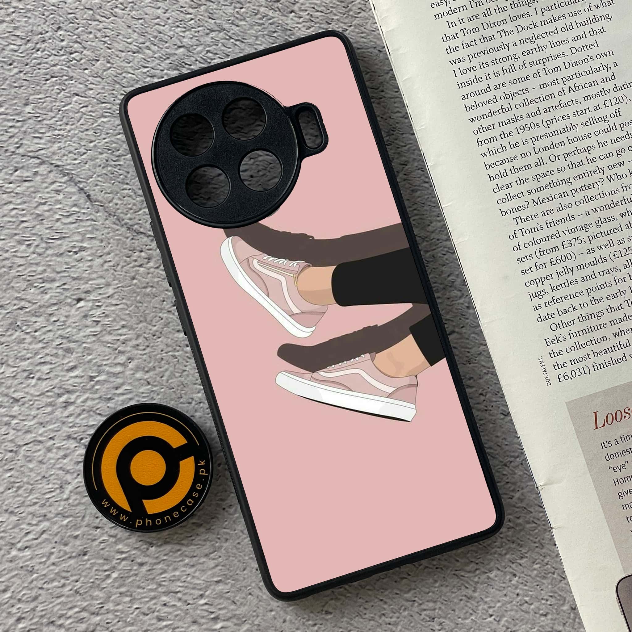 Tecno Spark 20 pro plus - Anime Girls Series - Premium Metal Printed soft Bumper shock Proof Case