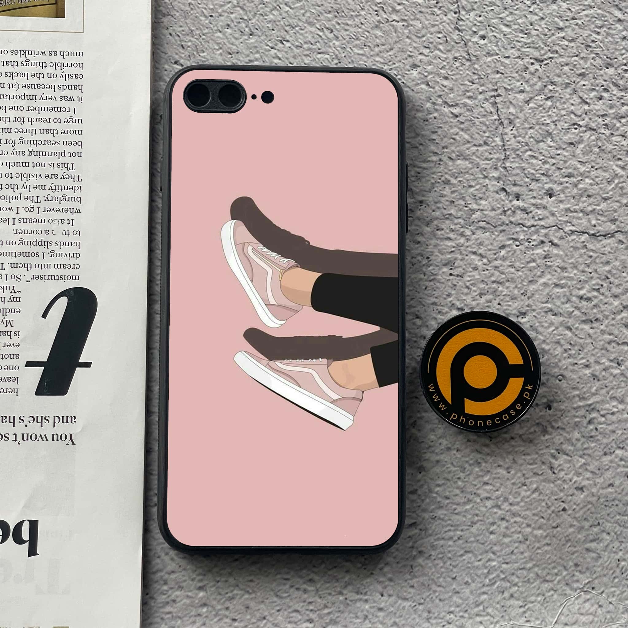 iPhone 7 Plus/ 8 Plus - Anime Girls Series - Premium Metal Printed soft Bumper shock Proof Case