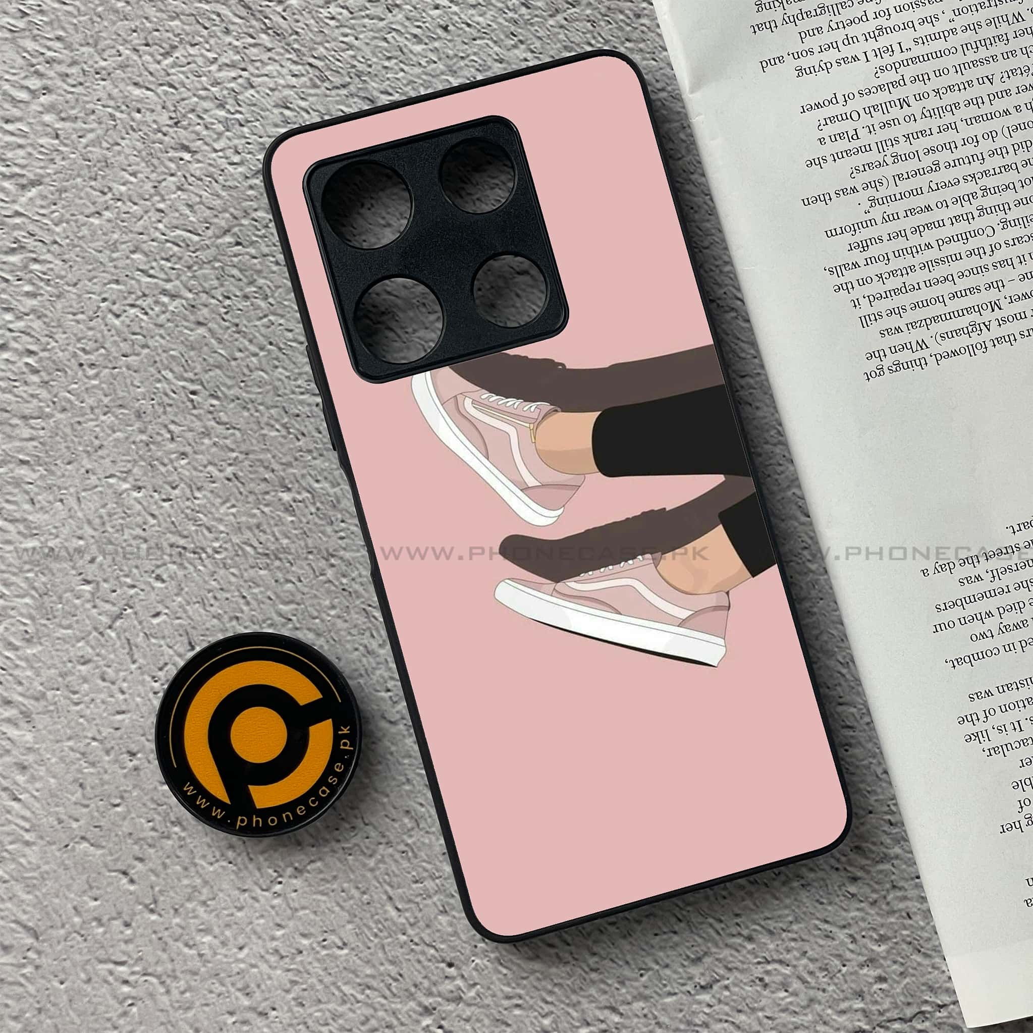Infinix Note 30 Pro - Anime Girls Series - Premium Metal Printed soft Bumper shock Proof Case