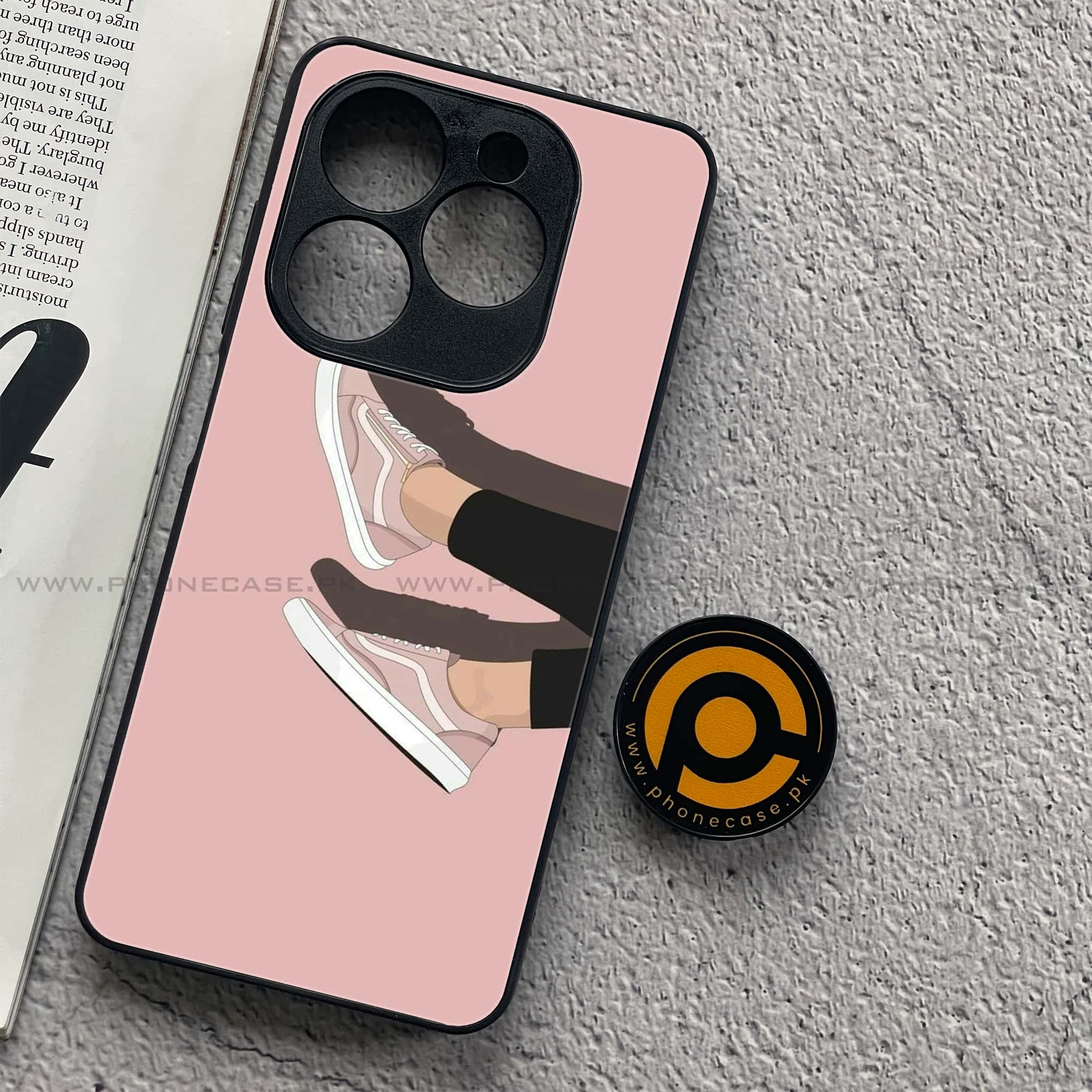 Infinix Smart 8 - Anime Girls Series - Premium Metal Printed soft Bumper shock Proof Case