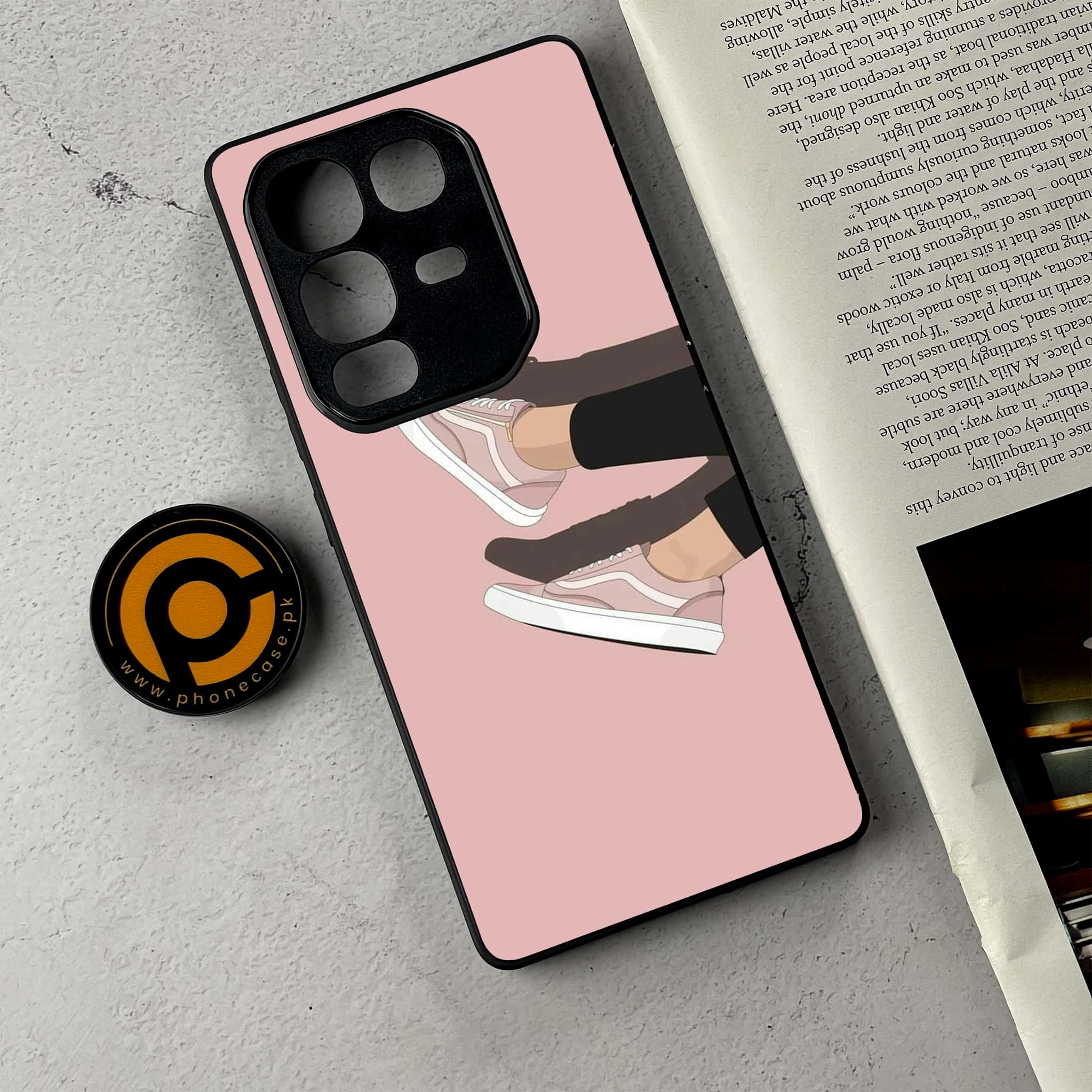 Infinix Note 50 Pro Plus - Anime Girls Series - Premium Metal Printed Soft Bumper Shockproof Case