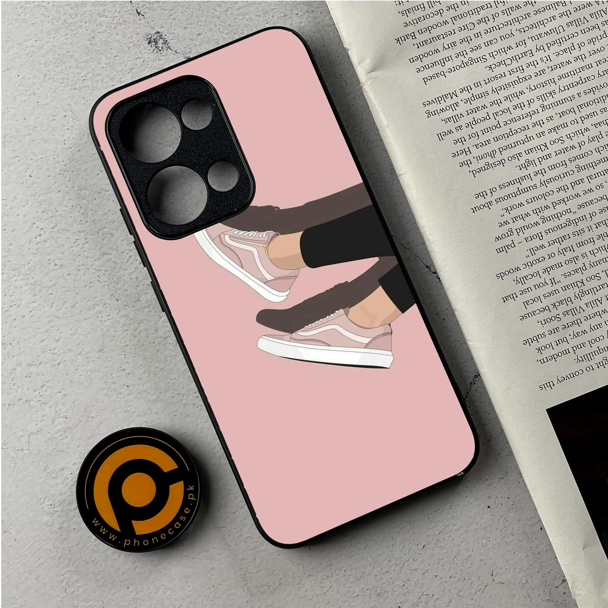Oppo Reno 13 - Anime Girls Series - Premium Metal Printed Soft Bumper Shockproof Case