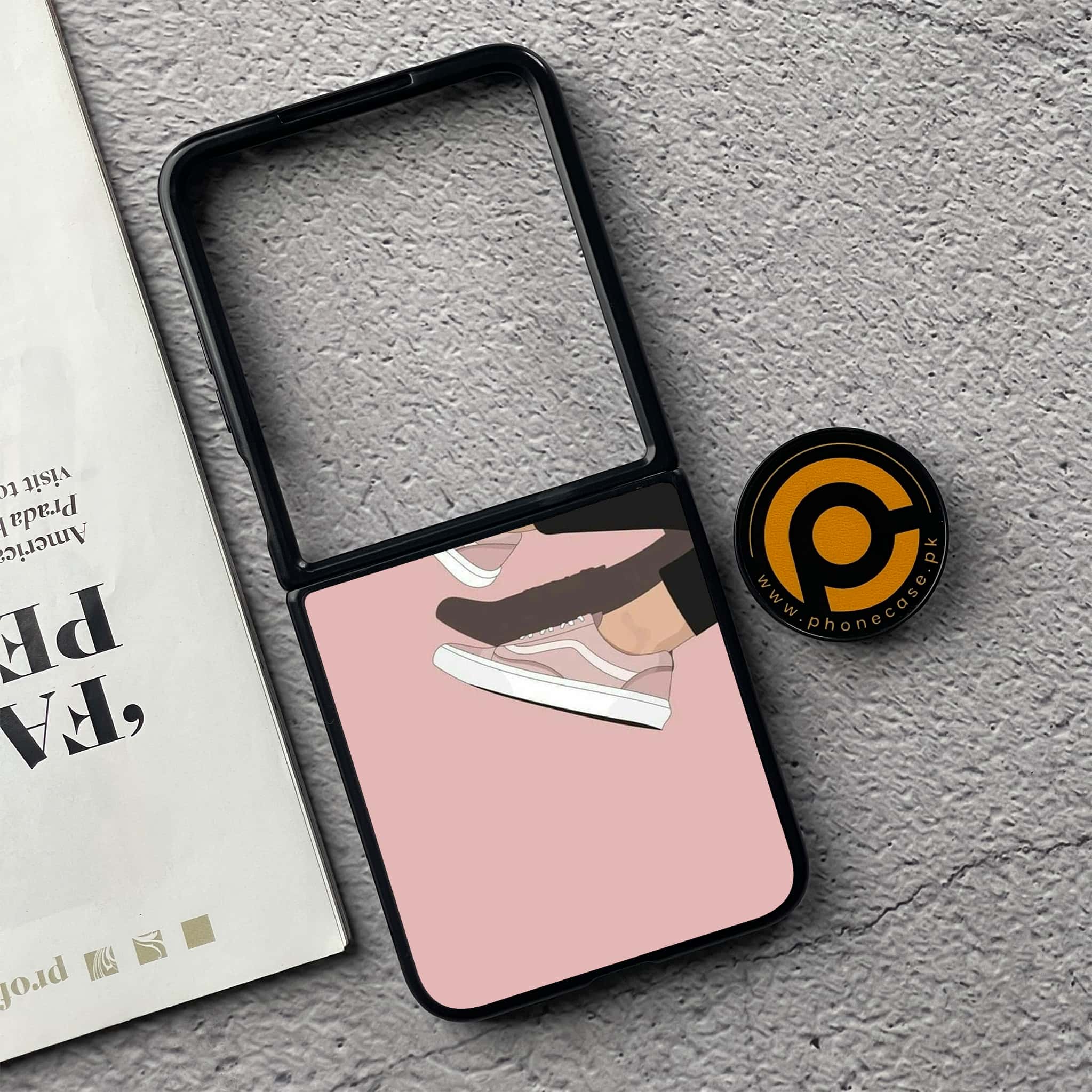 Xiaomi Mix Flip - Anime Girls Series - Premium Printed Glass soft Bumper shock Proof Case