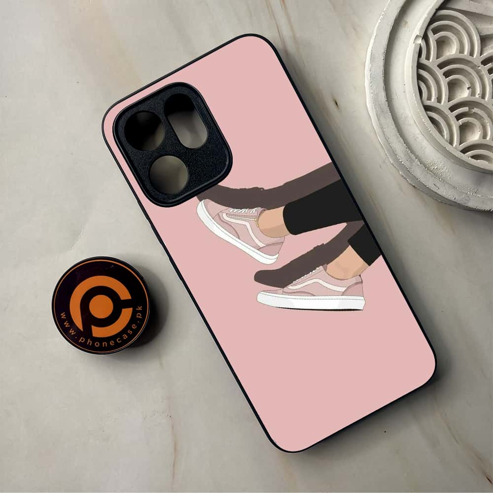 Oppo Reno 14F - Anime Girls Series - Premium Metal Printed Soft Bumper Shockproof Case