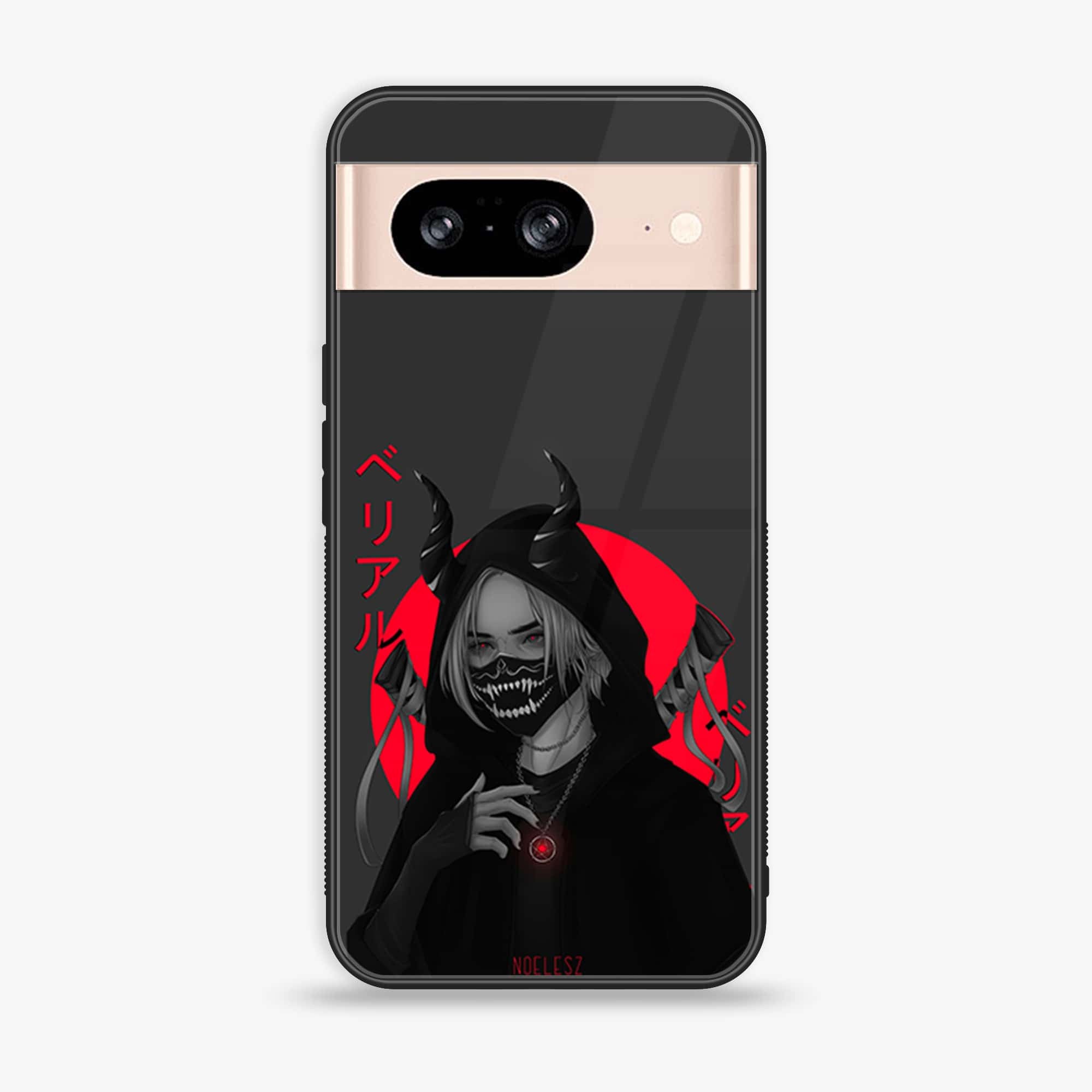 Google Pixel 8 - Anime Series - Premium Printed Glass soft Bumper shock Proof Case