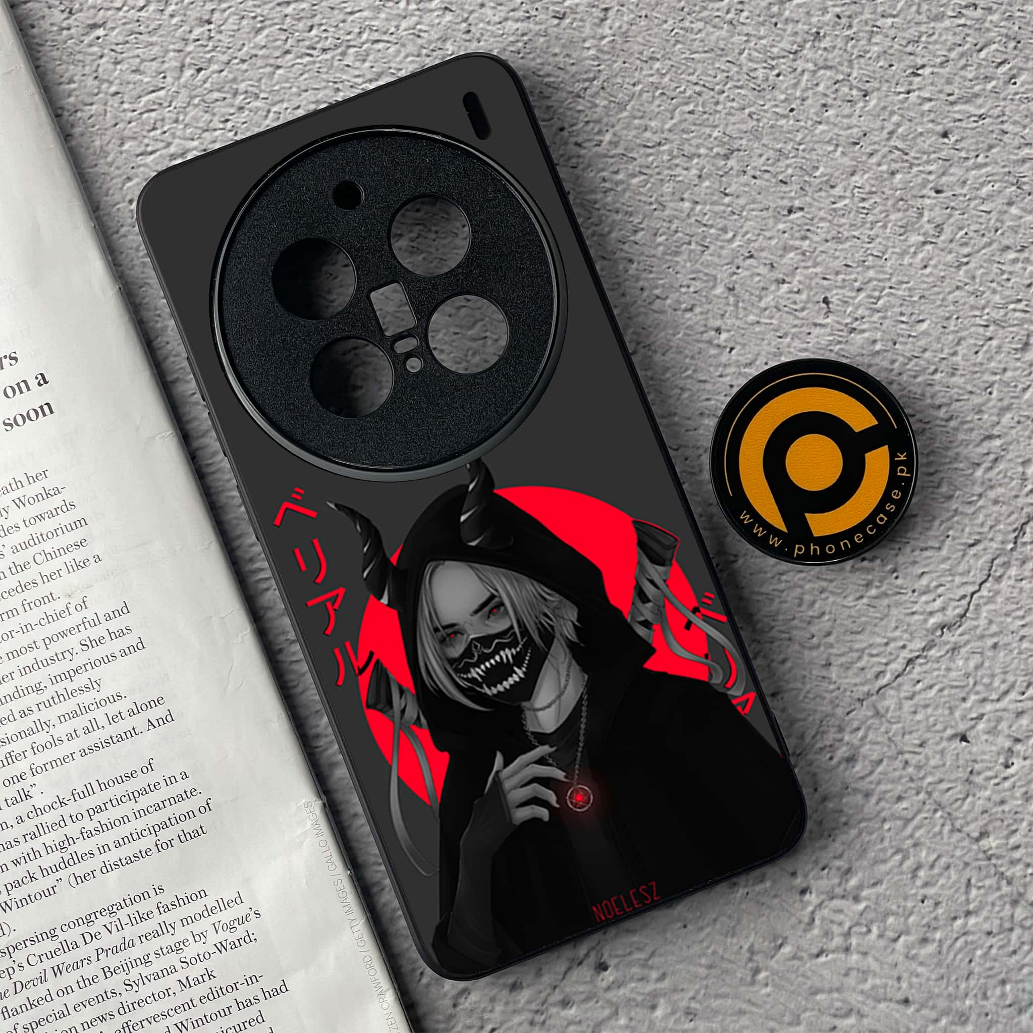 Vivo X200 Pro - Anime Series - Premium Metal  Printed soft Bumper shock Proof Case