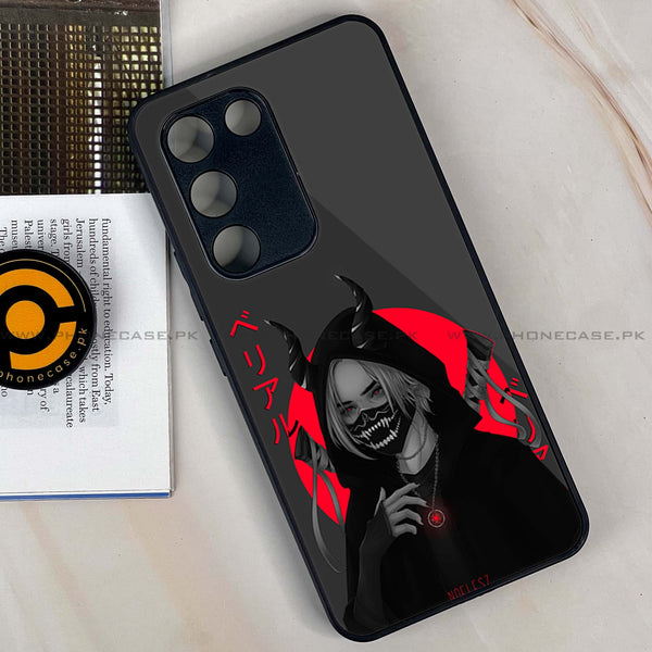 Vivo Y100 - Anime Design 10 - Premium Printed Glass soft Bumper shock Proof Case  CS-36013