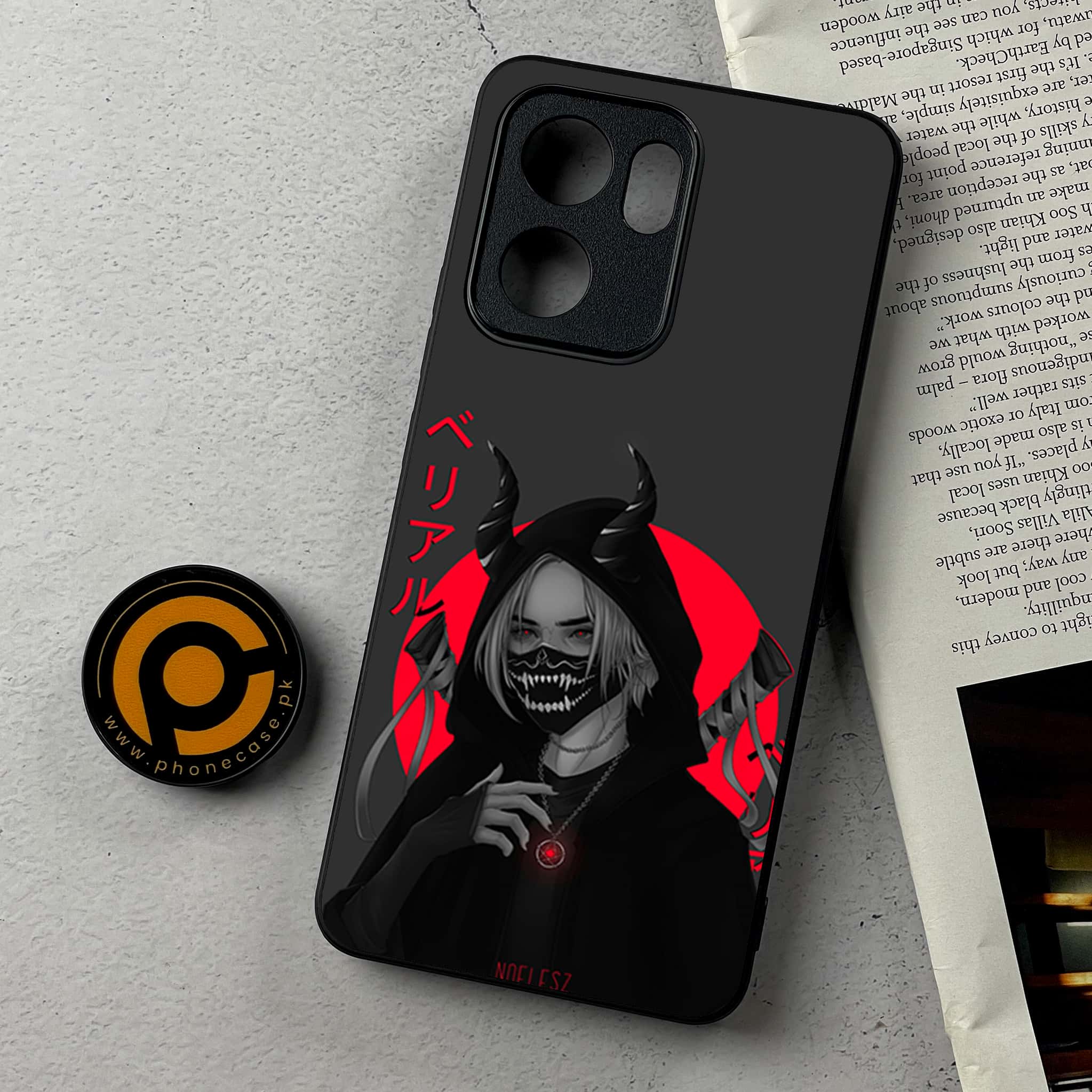 Oppo Reno 13F - Anime Series - Premium Metal Printed Soft Bumper Shockproof Case