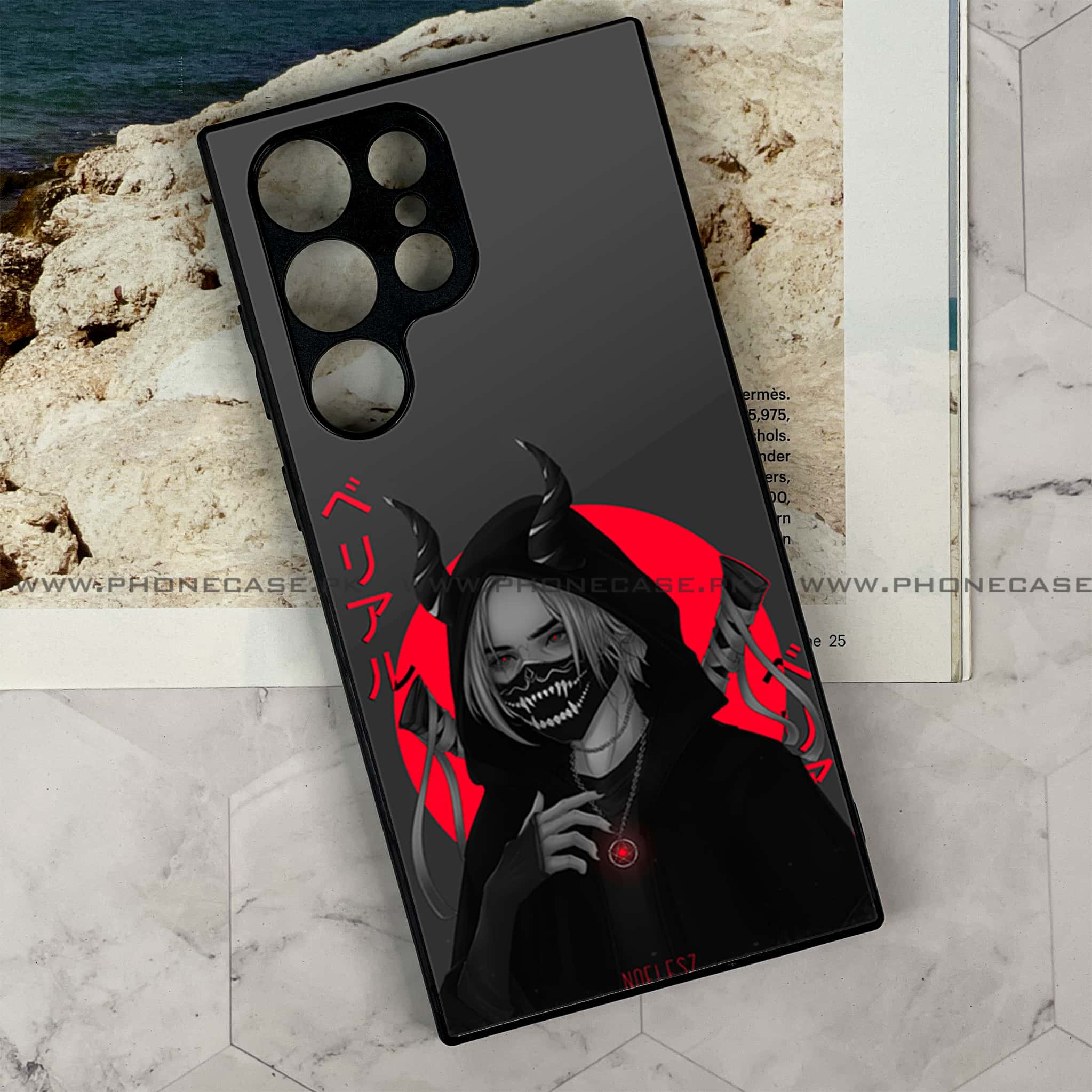 Samsung Galaxy S22 Ultra - Anime Series - Premium Metal Printed soft Bumper shock Proof Case