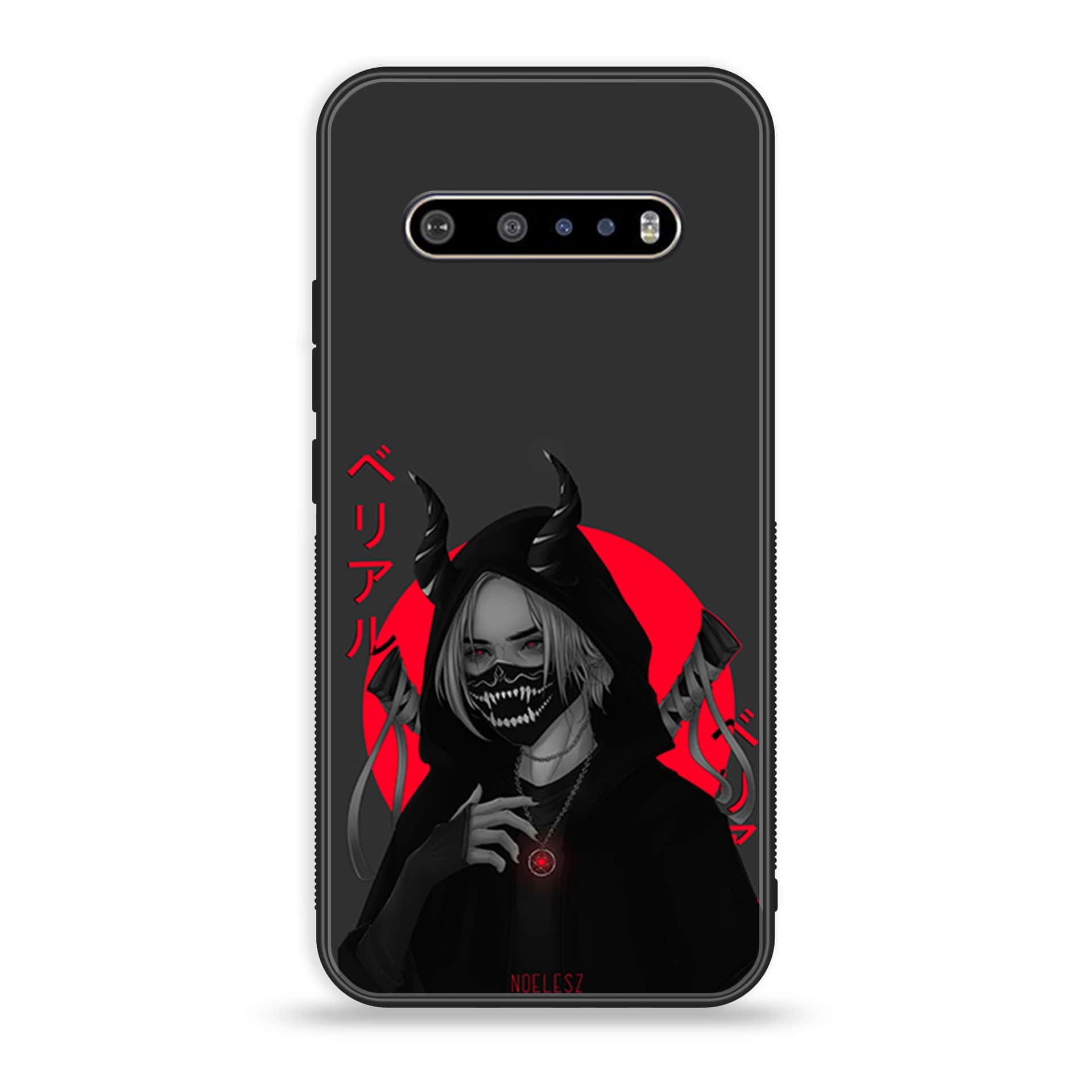 LG V60 Anime Series Premium Printed Glass soft Bumper shock Proof Case