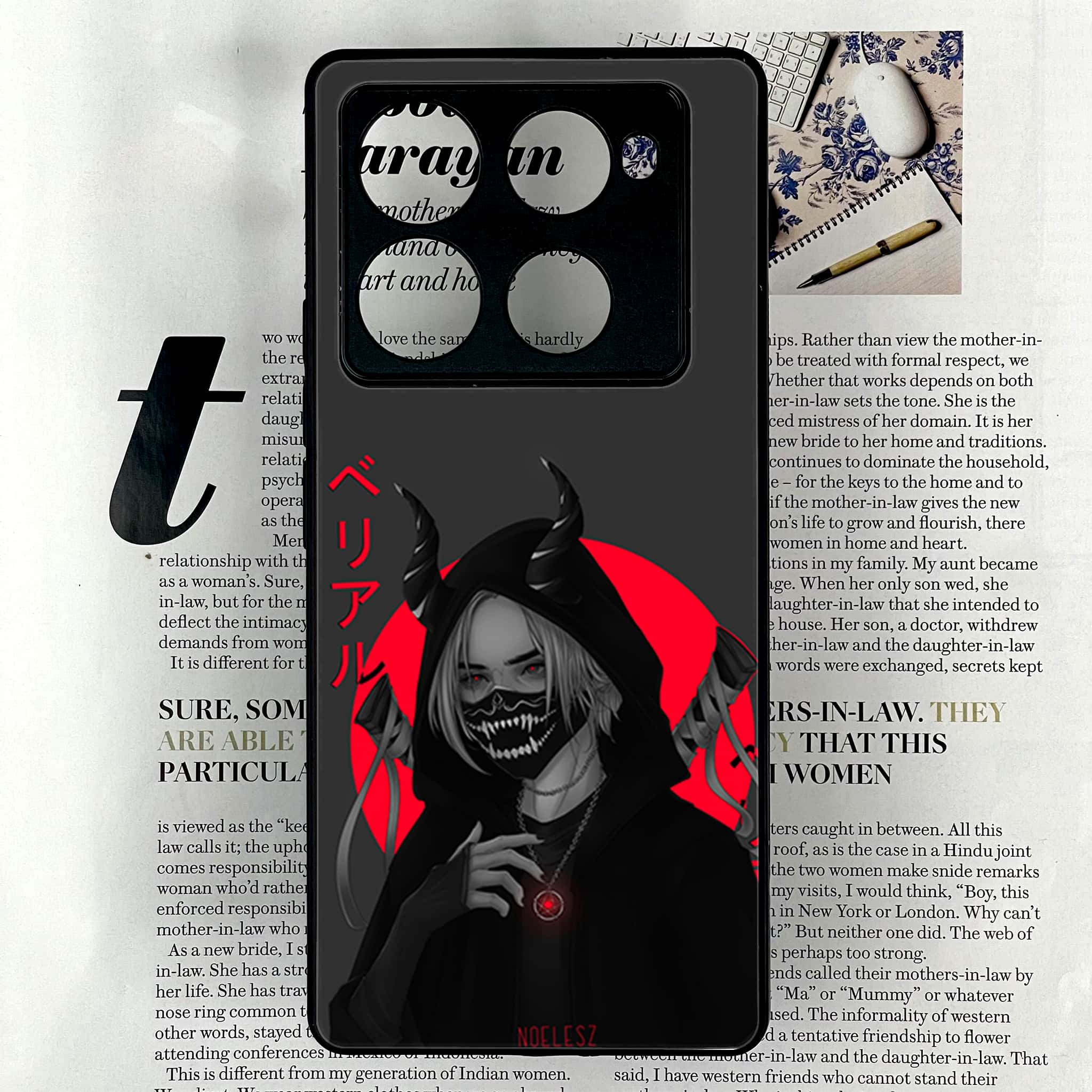 Infinix Note 40 Pro Plus - Anime Series - Premium Metal Printed soft Bumper shock Proof Case
