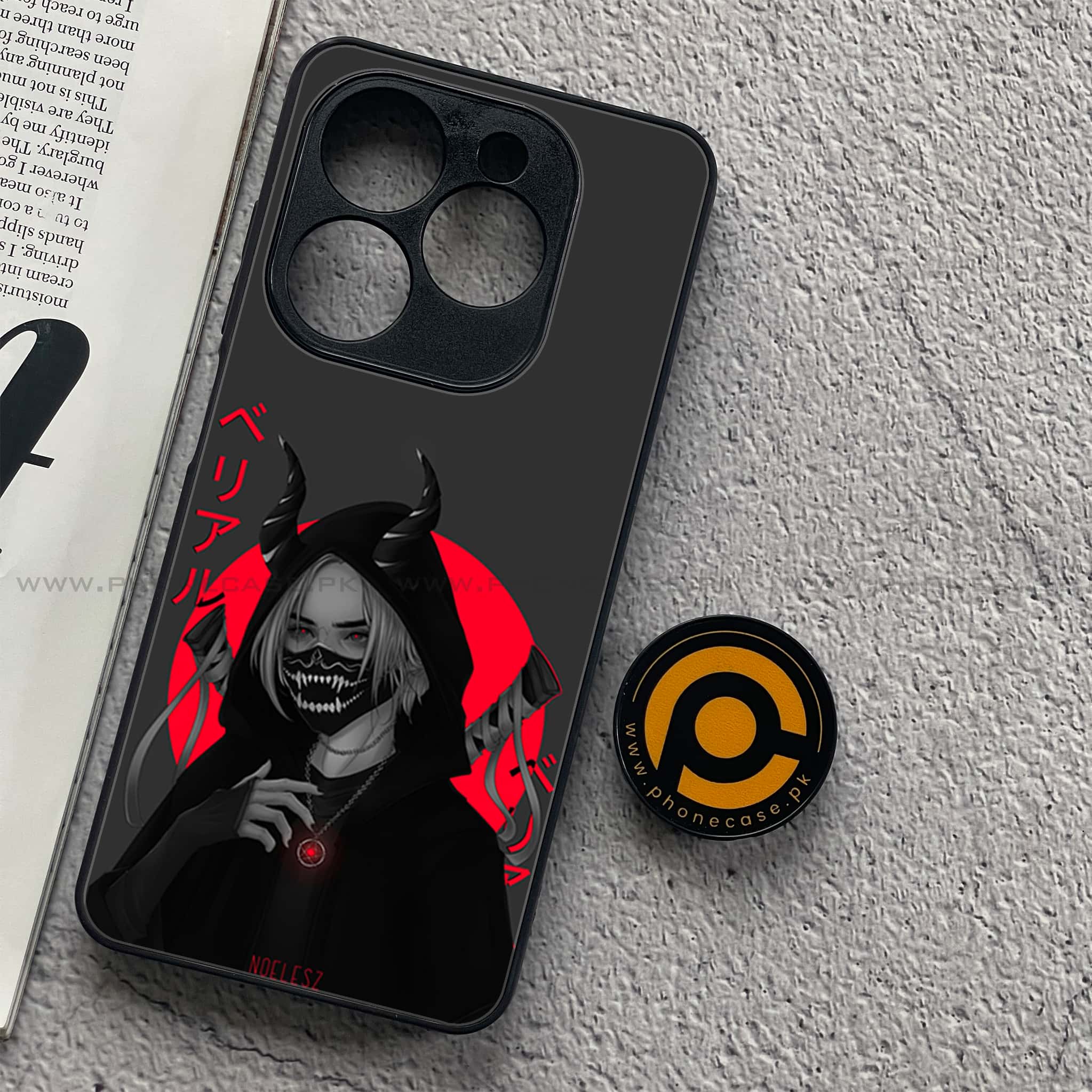 Infinix Smart 8 - Anime Series - Premium Metal Printed soft Bumper shock Proof Case