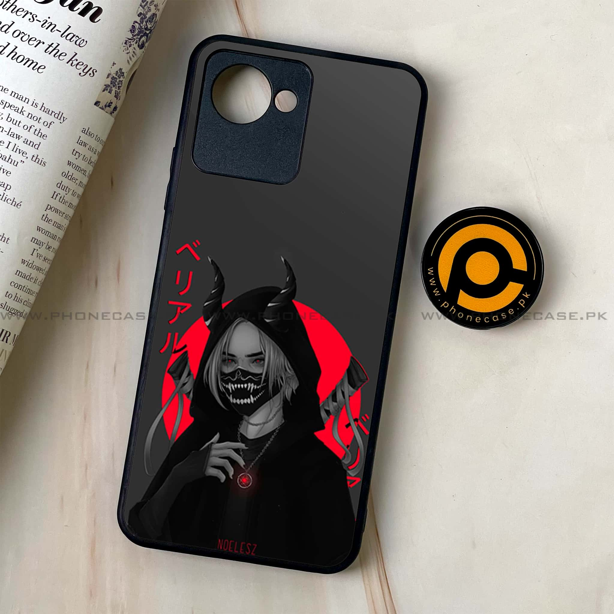 Realme C30 - Anime Series - Premium Printed Glass soft Bumper shock Proof Case