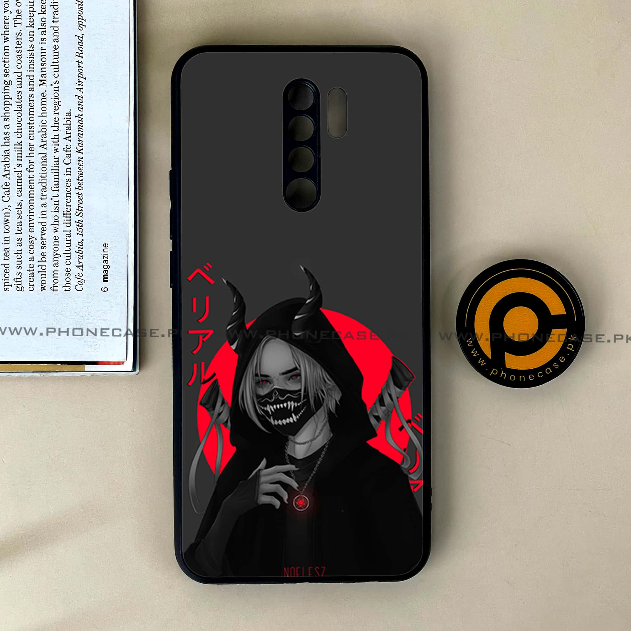 Xiaomi Redmi 9 - Anime Series - Premium Printed Glass soft Bumper shock Proof Case